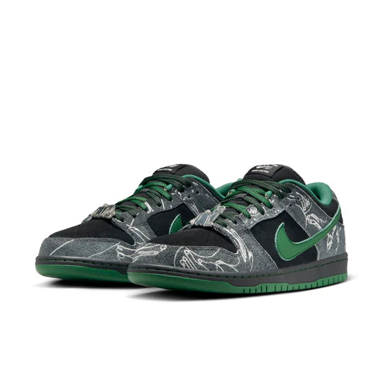 Nike x There Skateboard SB Dunk Low Pro 'Anthracite Gorge Green' HF7743-001