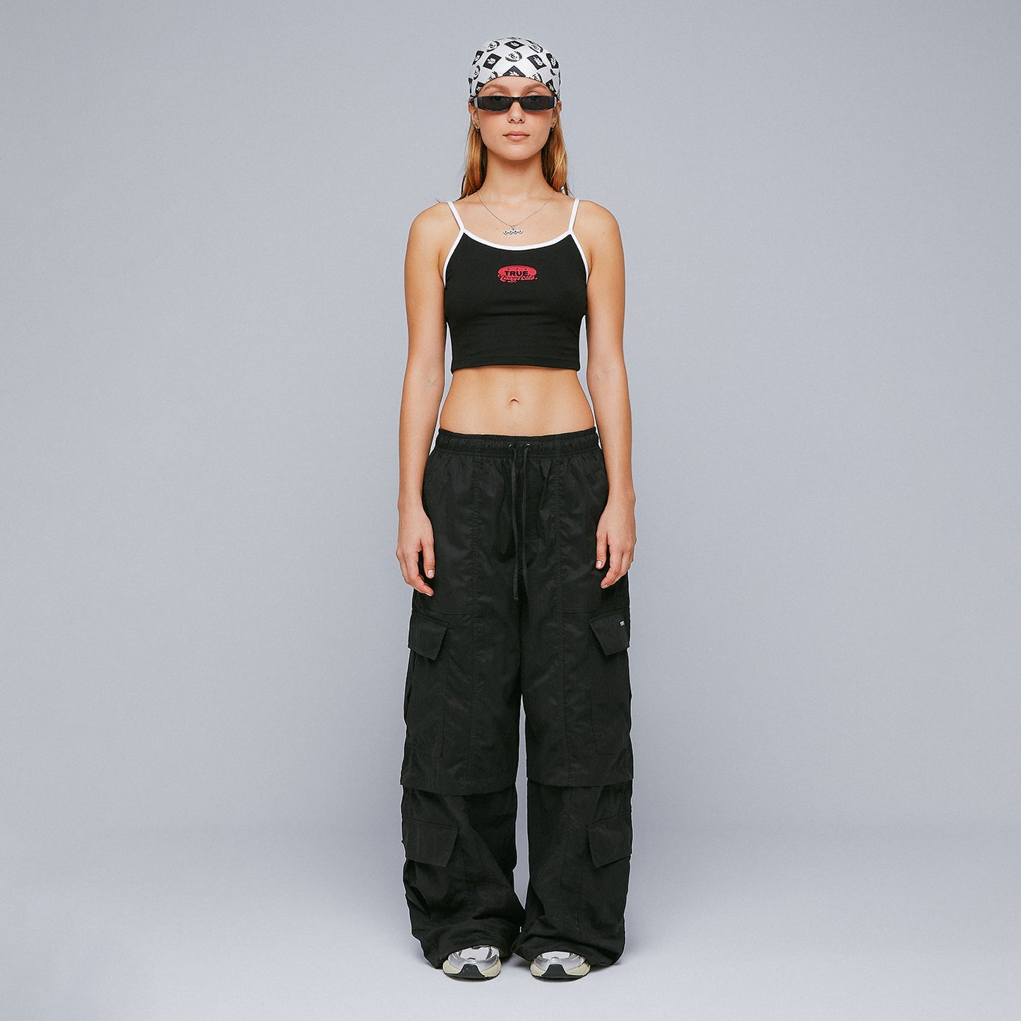 Active Baggy Cargo Pants Black