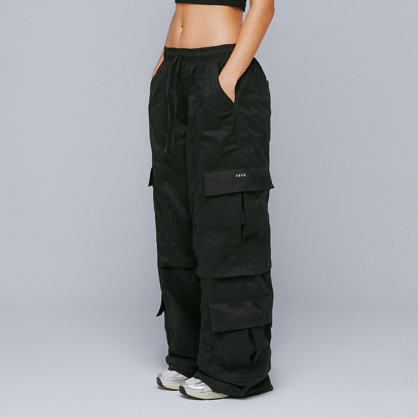 Active Baggy Cargo Pants Black