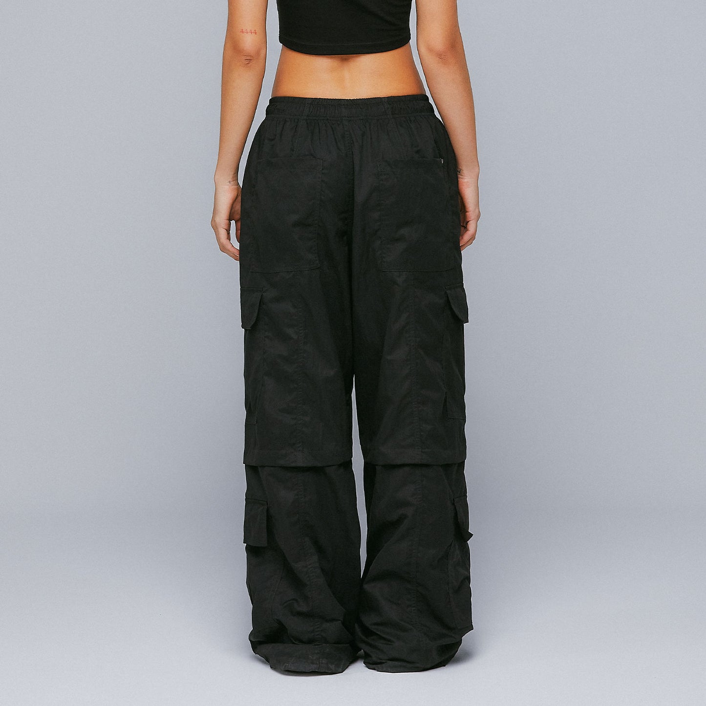 Active Baggy Cargo Pants Black