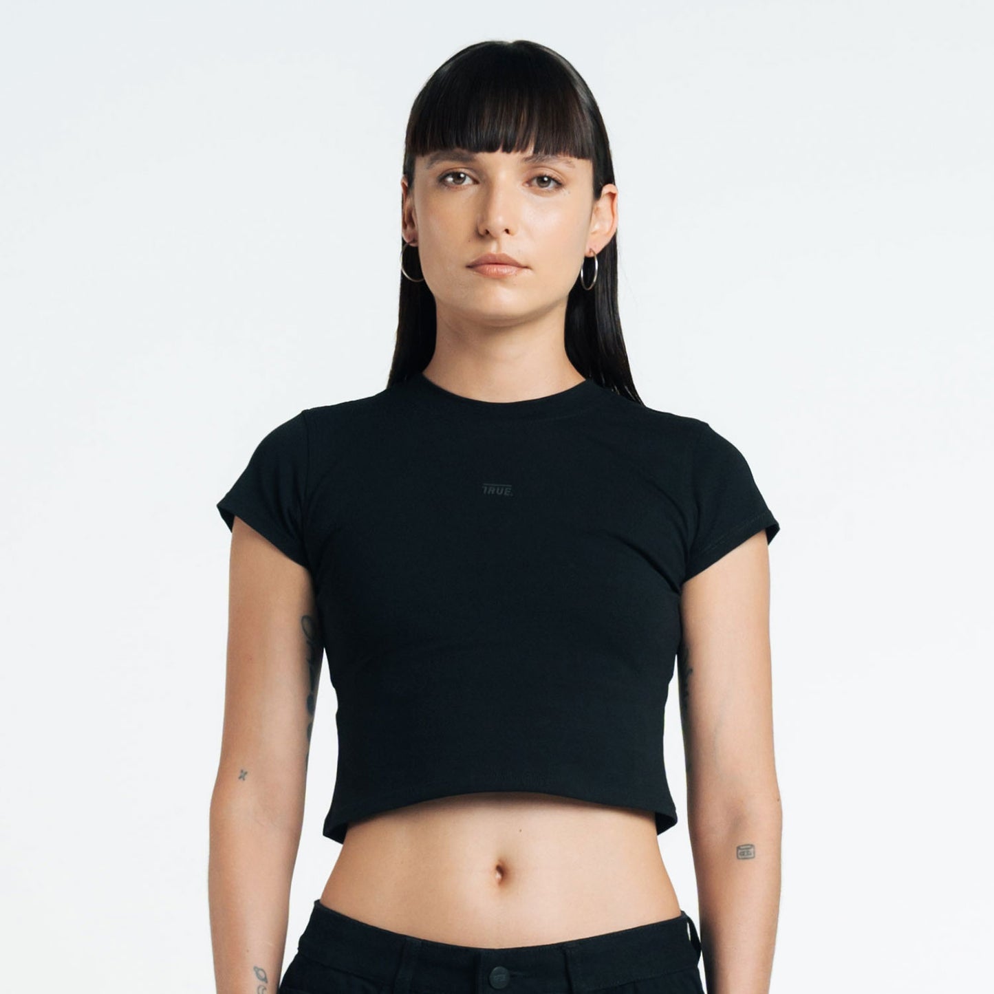 Classic Baby Tee Logo Black