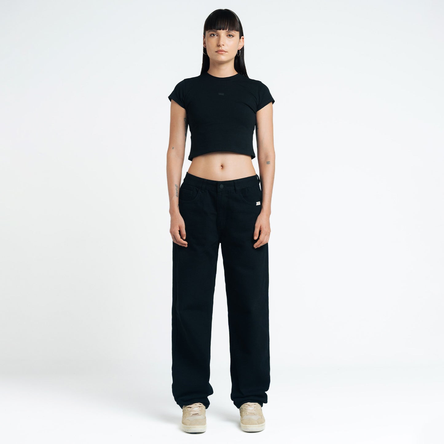 Classic Baby Tee Logo Black
