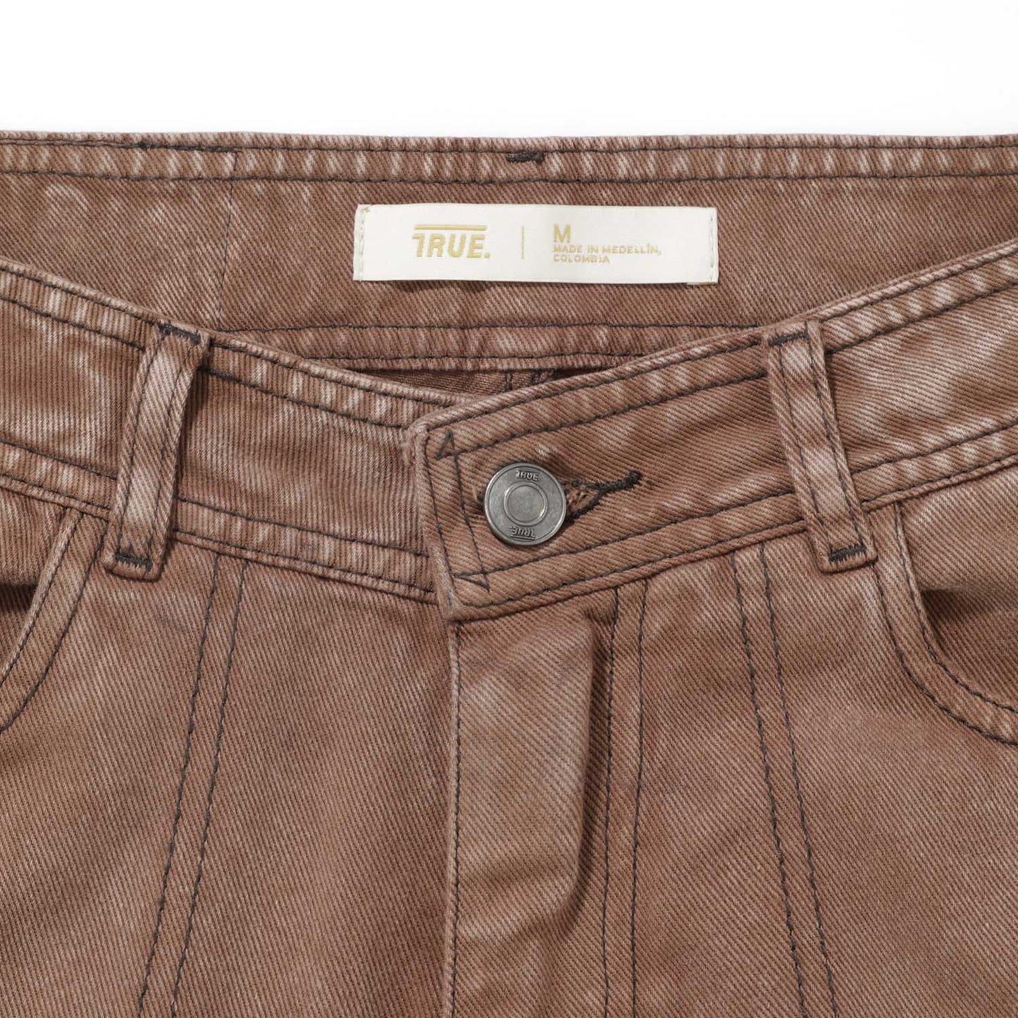 Cargo Multi-Pocket Pants Washed Brown