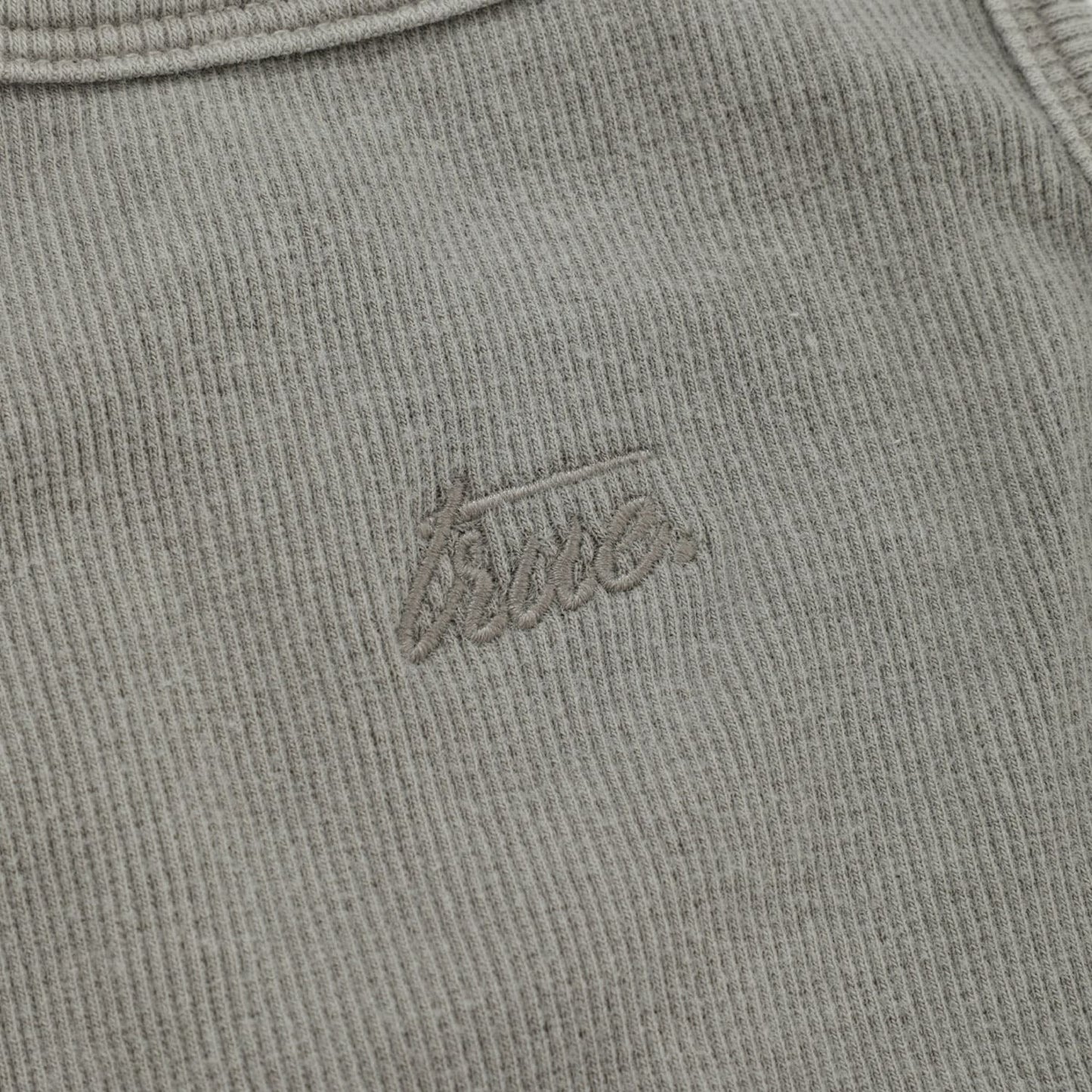 Core Ribbed Crop Tank Light Grey