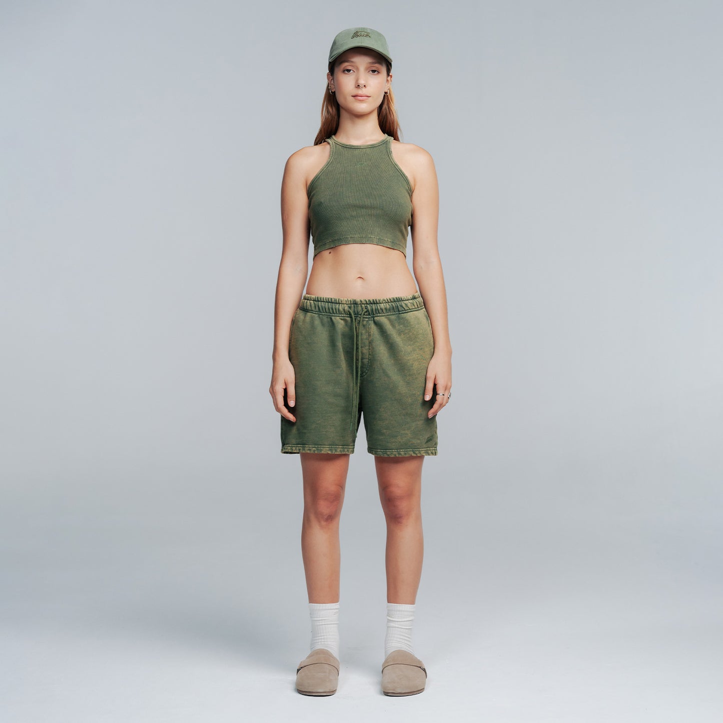 Core Washed Shorts Military