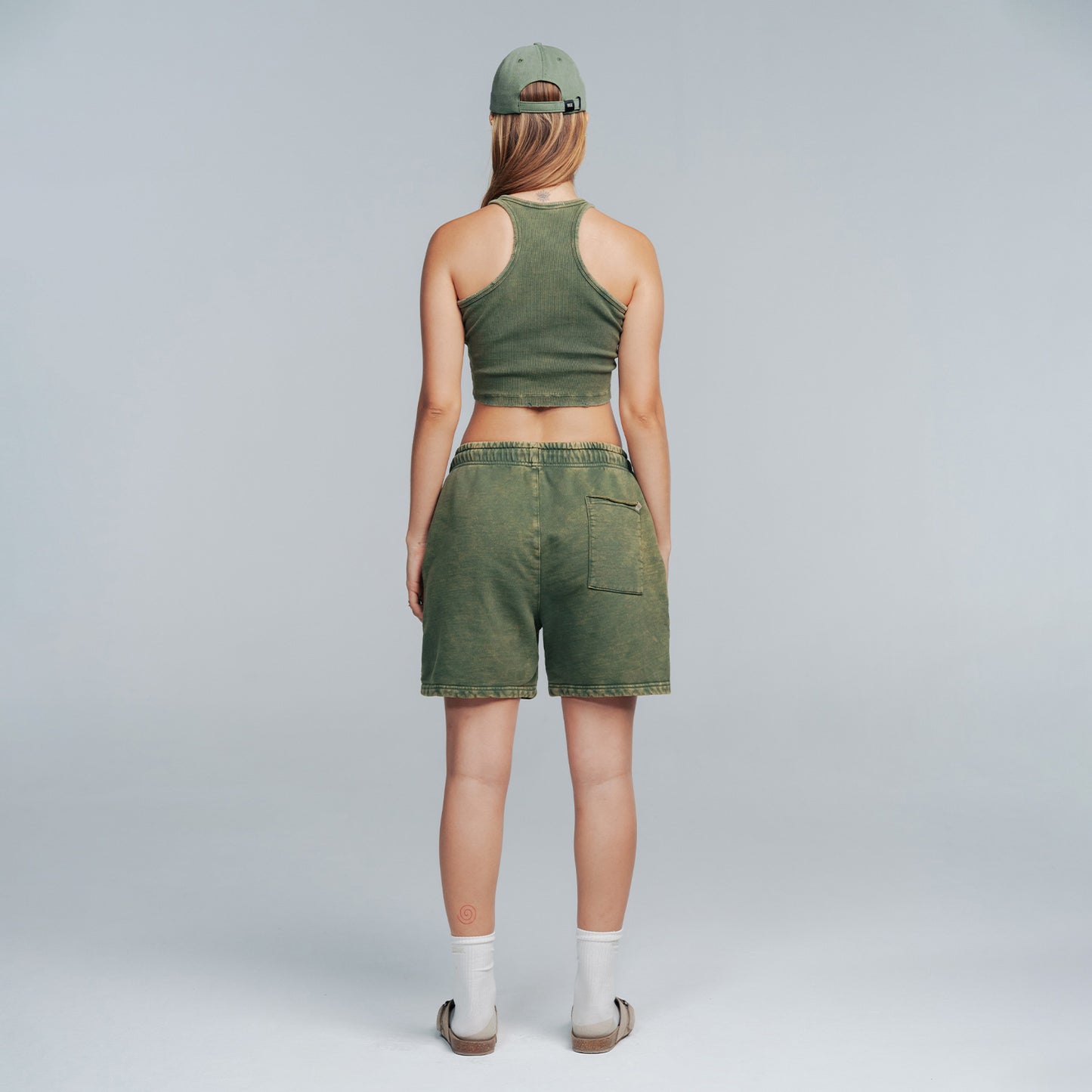 Core Washed Shorts Military
