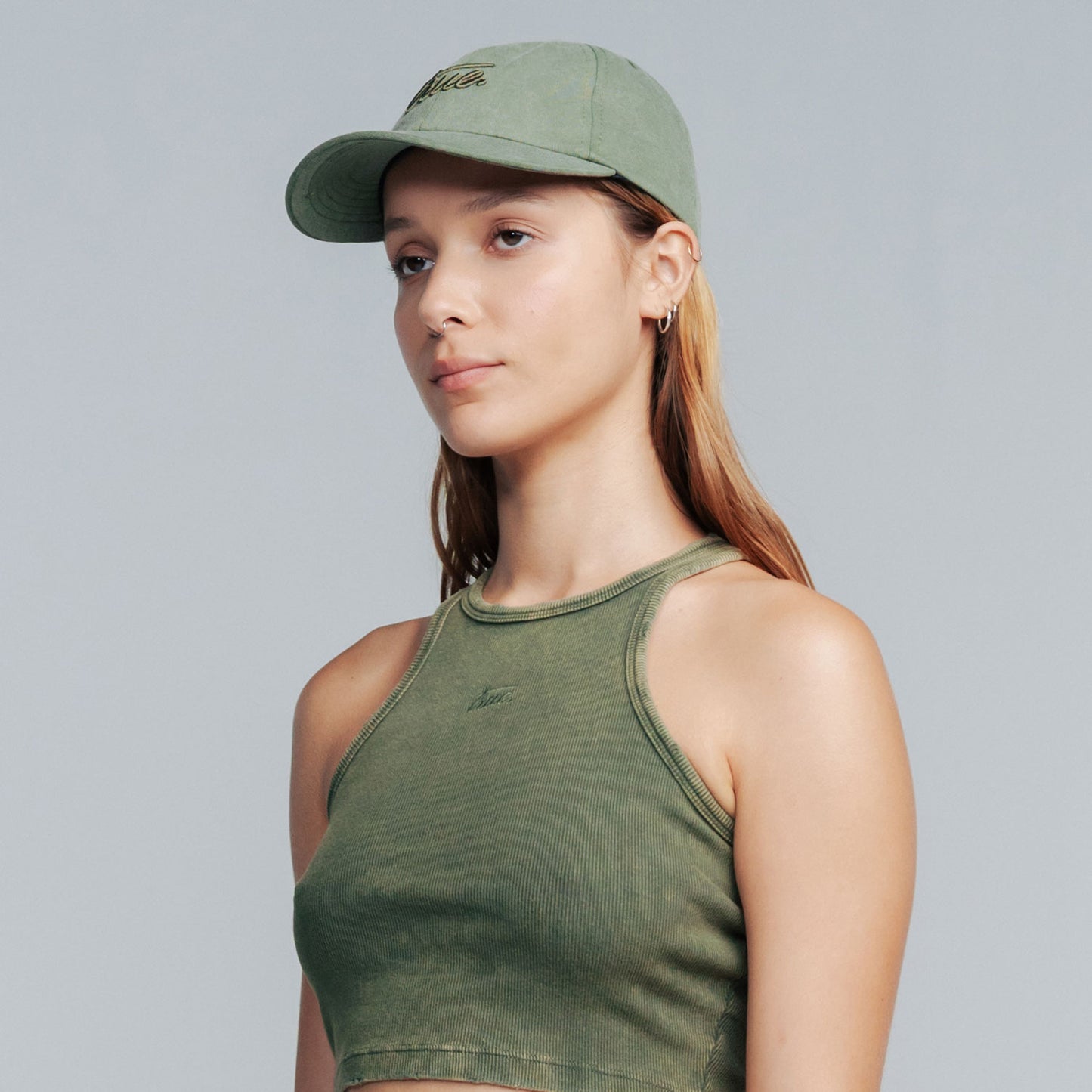 Core Washed Cap Military Green