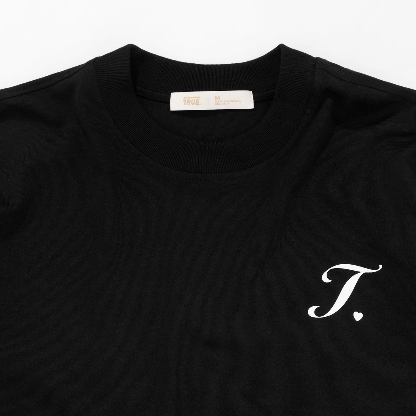 Creative Wide Long Sleeve Tee Black