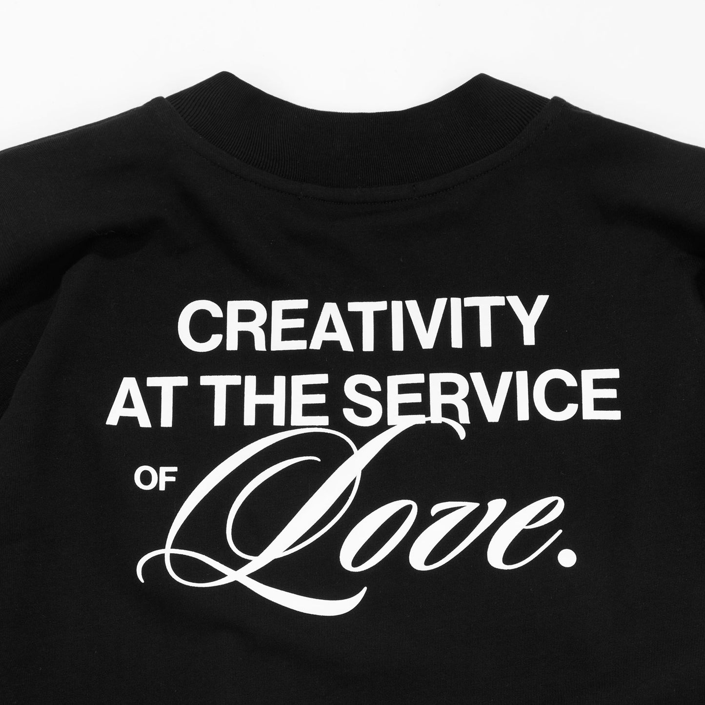 Creative Wide Long Sleeve Tee Black