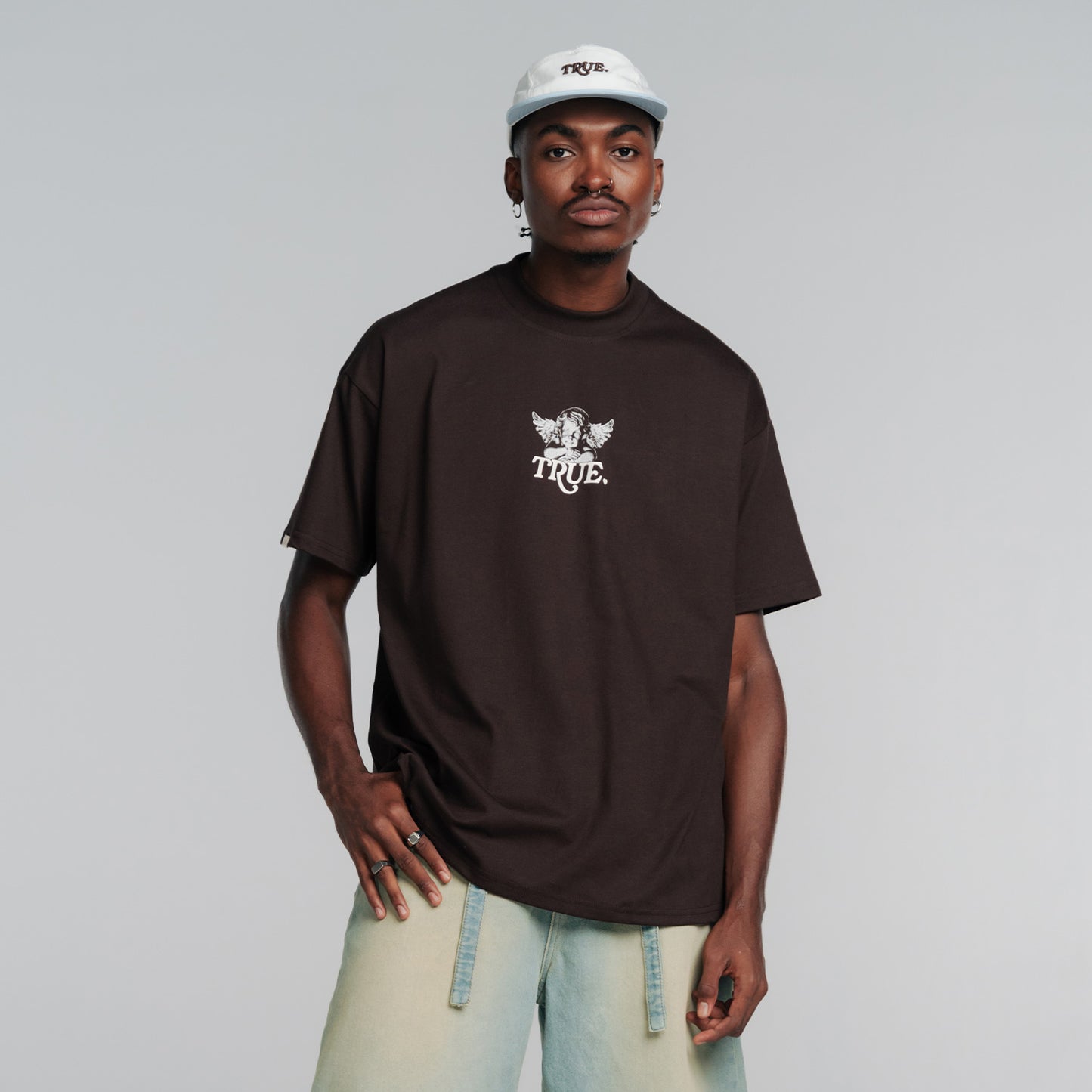 Cupid Oversized T-Shirt Brown