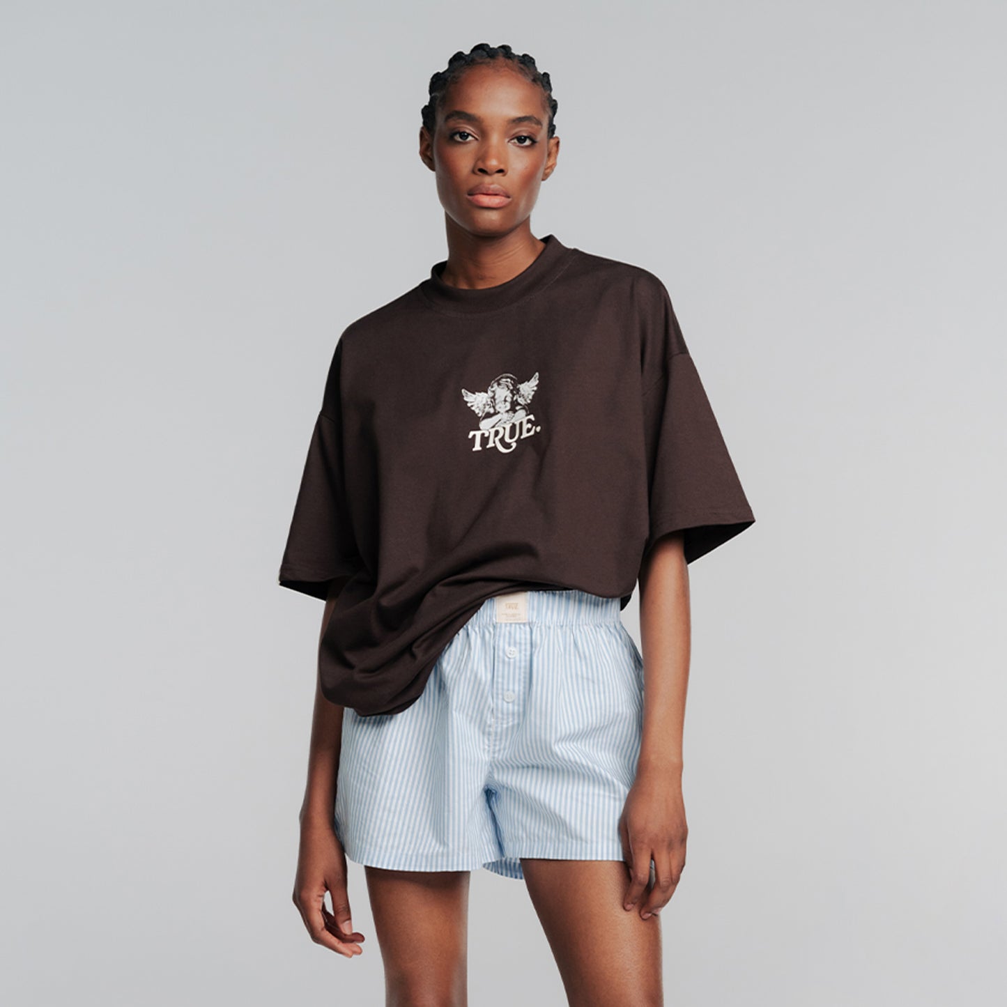 Cupid Oversized T-Shirt Brown