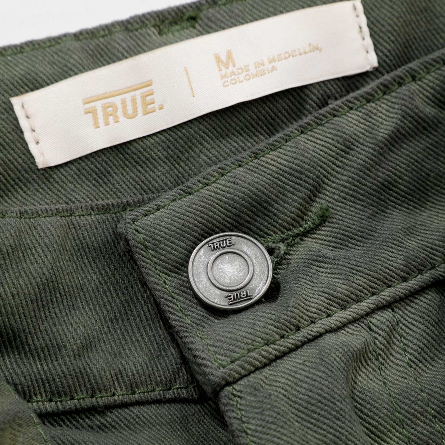 Dirty-Wash Jorts Military Green