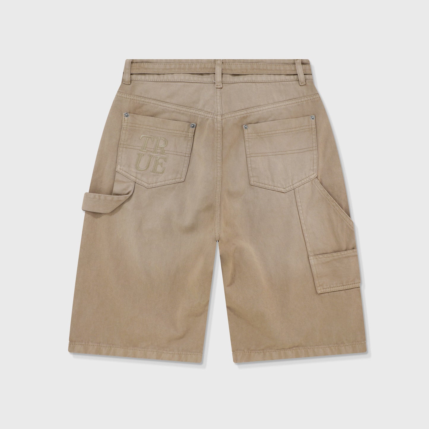 Dirty-Wash Jorts Sand