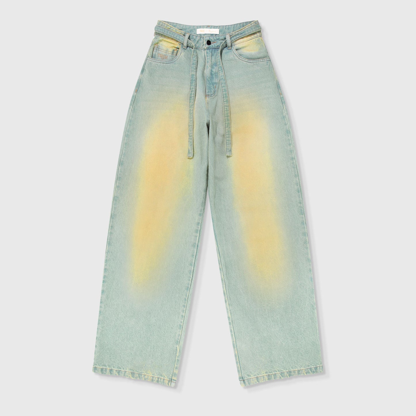 Dirty Wide-Leg Jeans Blue