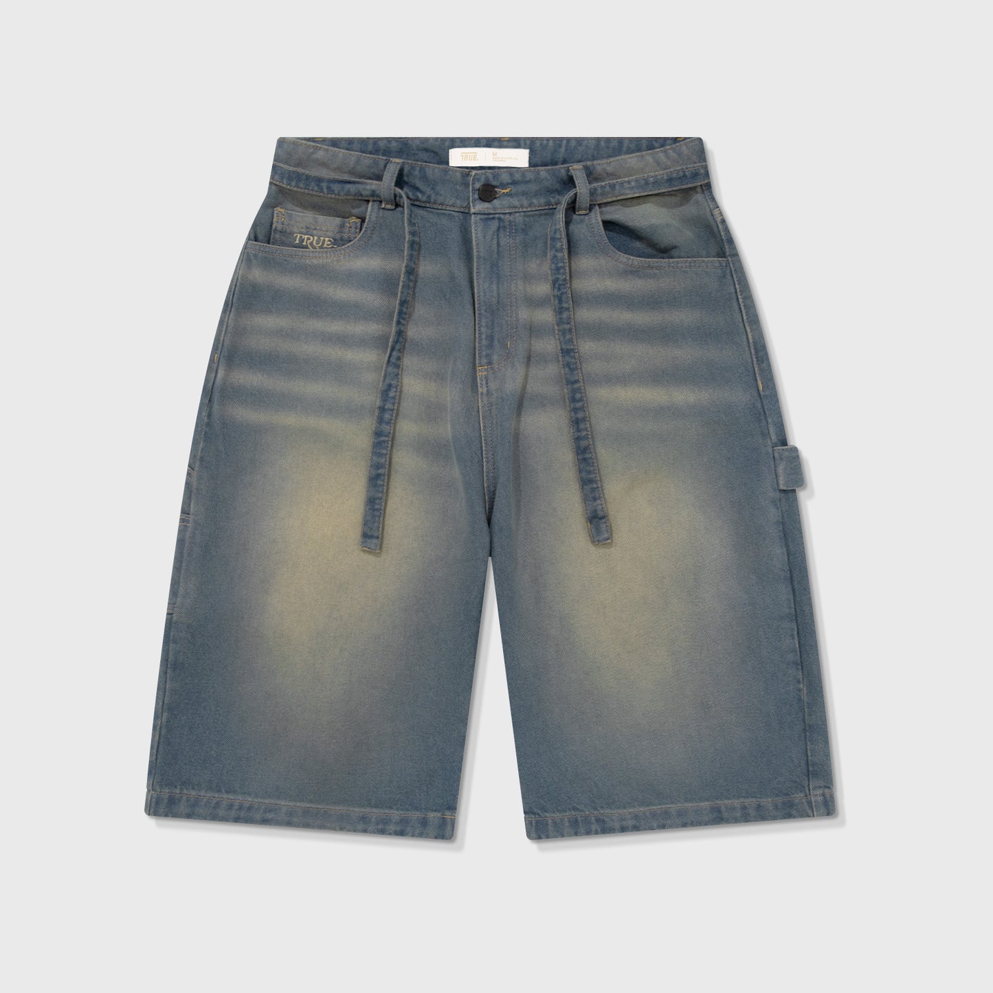 Dirty Wide-Leg Jorts Dark Blue