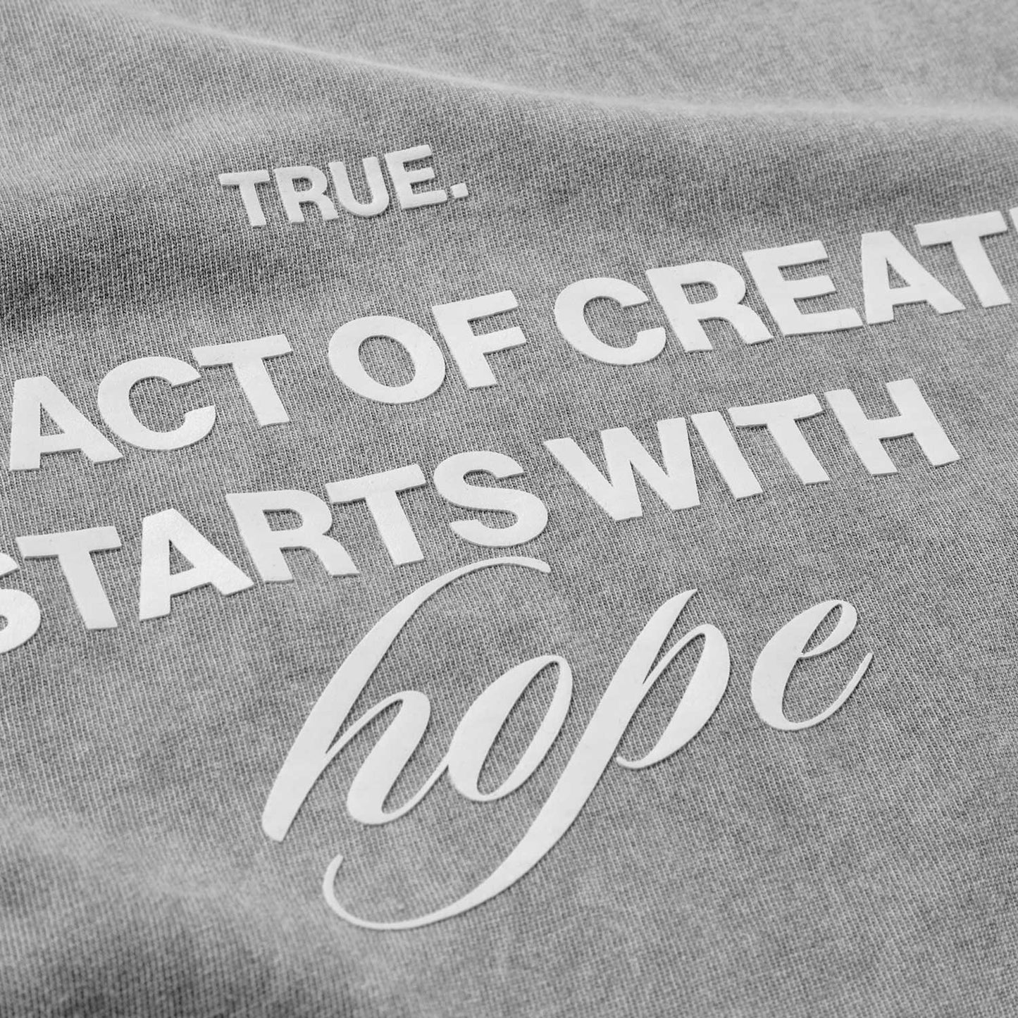 Hope T Shirts Washed Grey