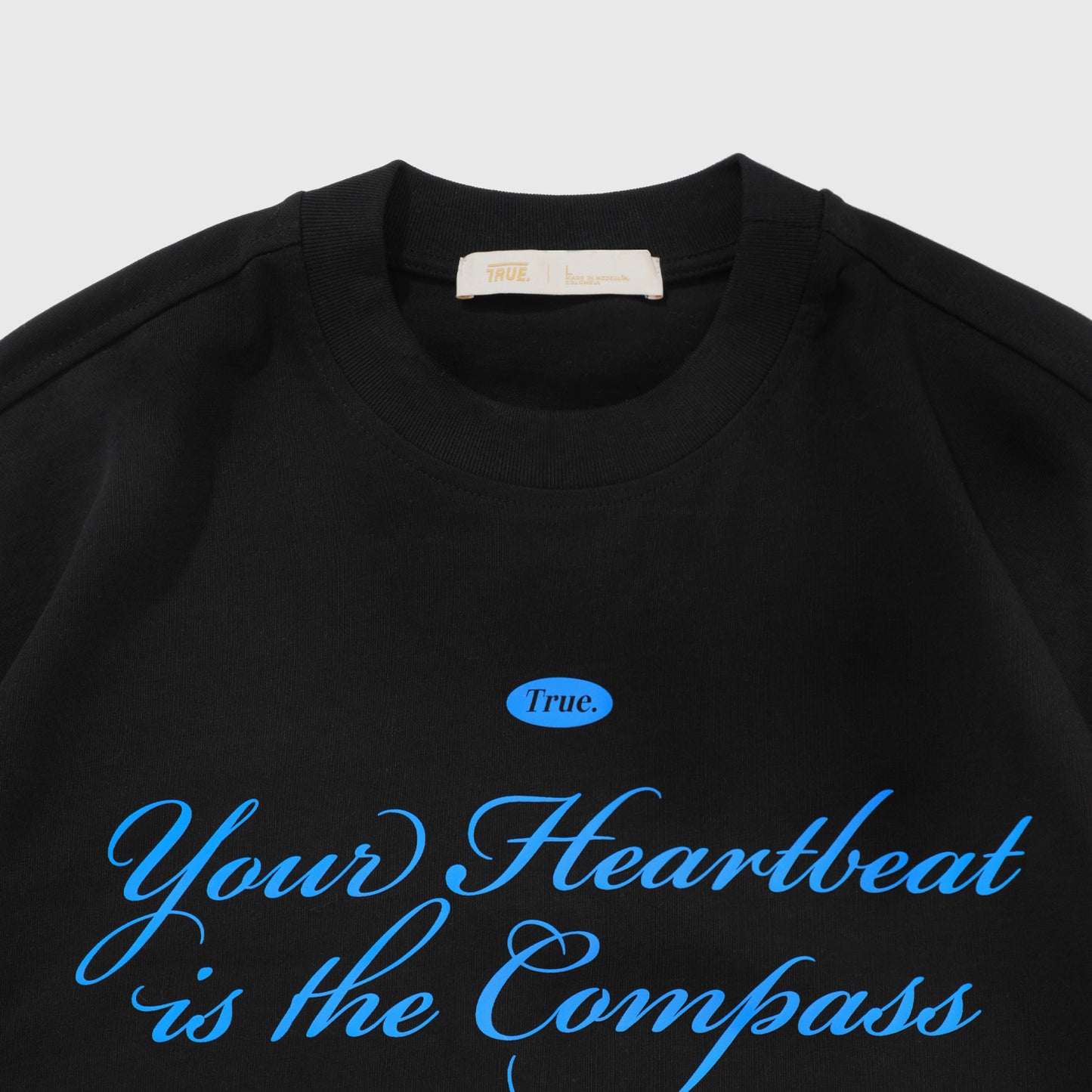 Heartbeat Oversized T-Shirt Black
