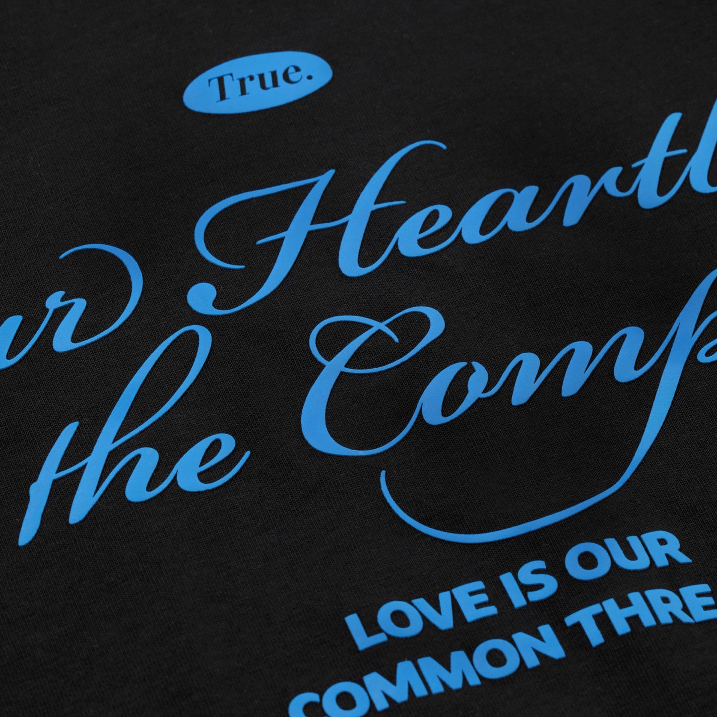 Heartbeat Oversized T-Shirt Black