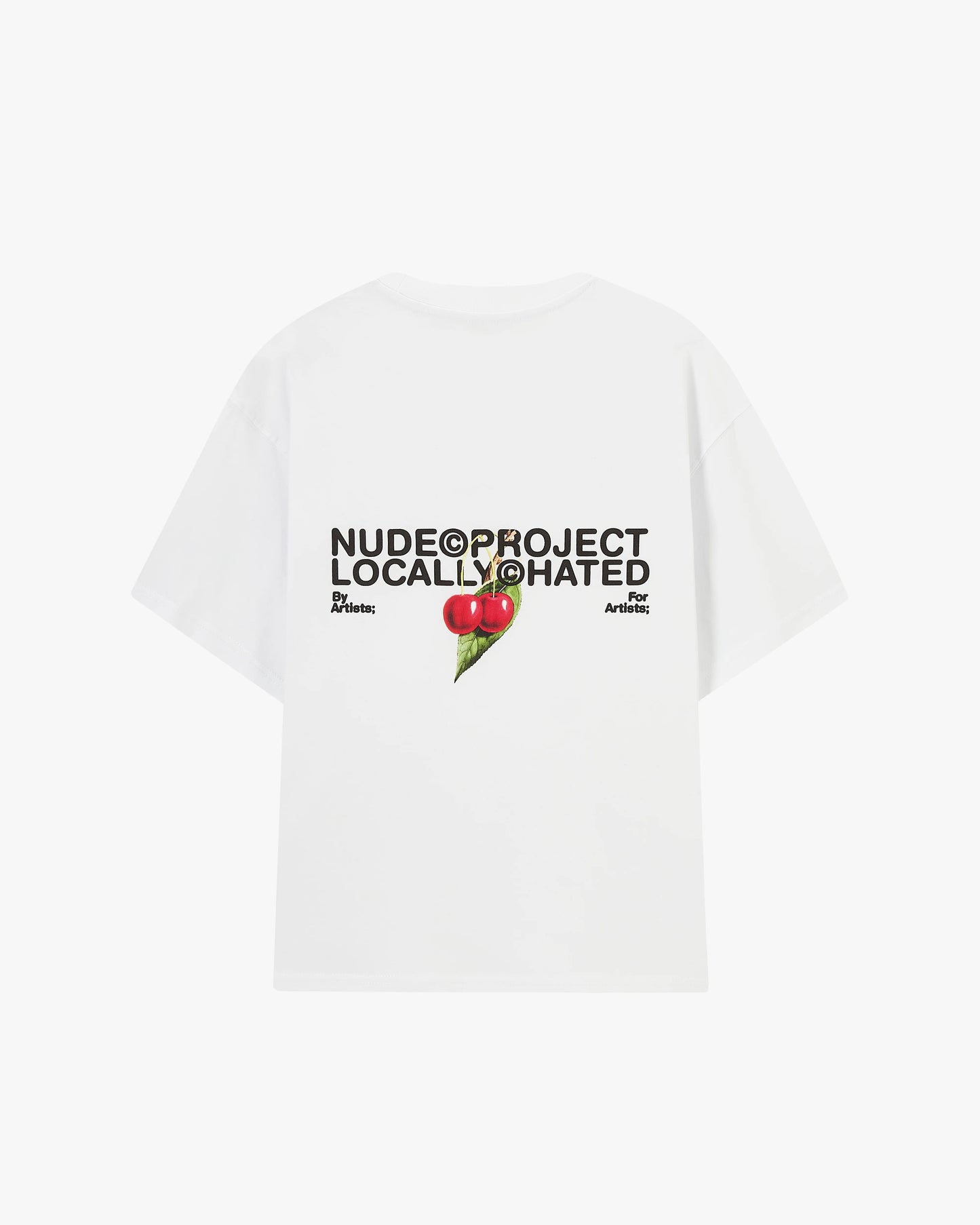 Nude Project Locally Hated Cherry Tee White