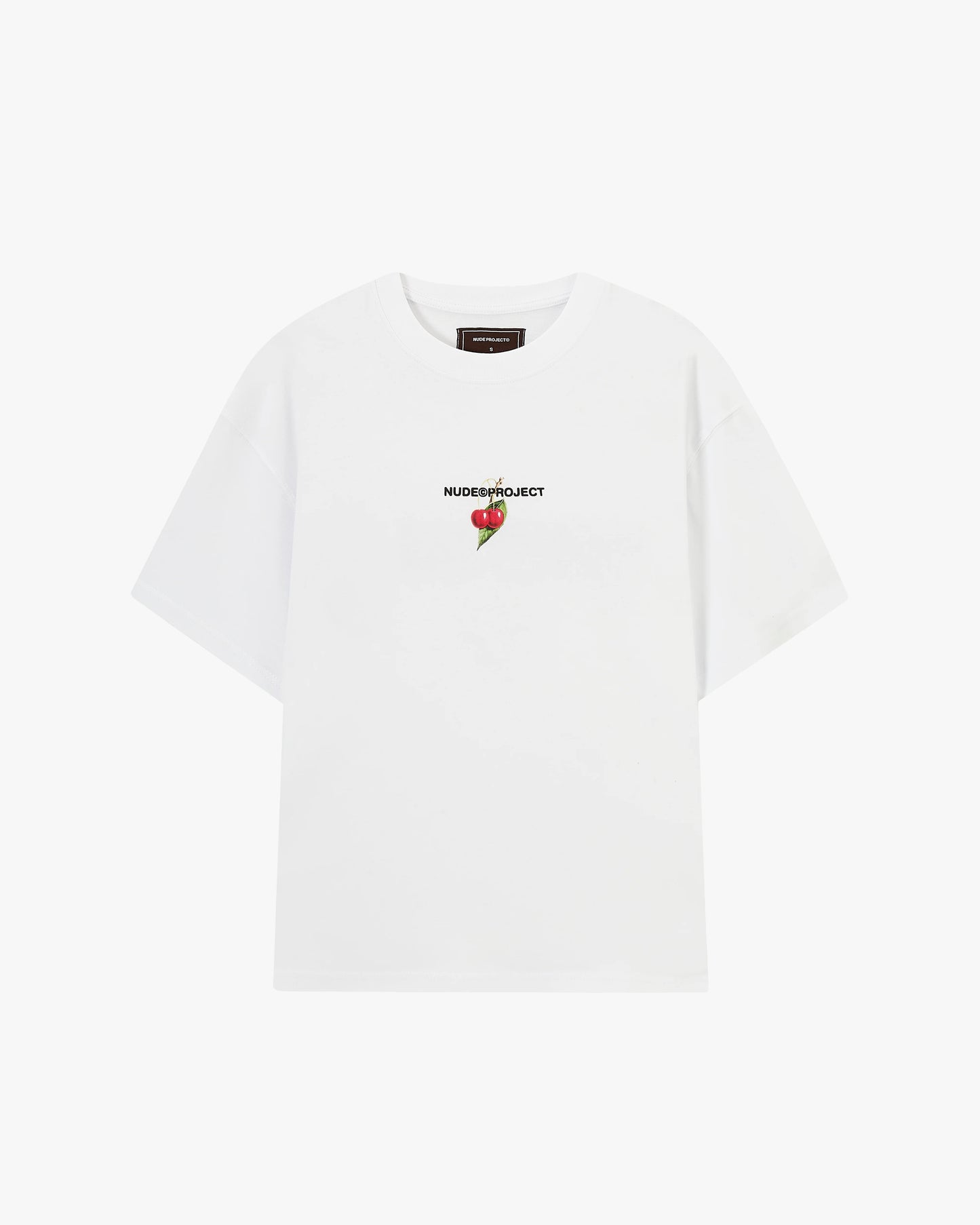 Nude Project Locally Hated Cherry Tee White