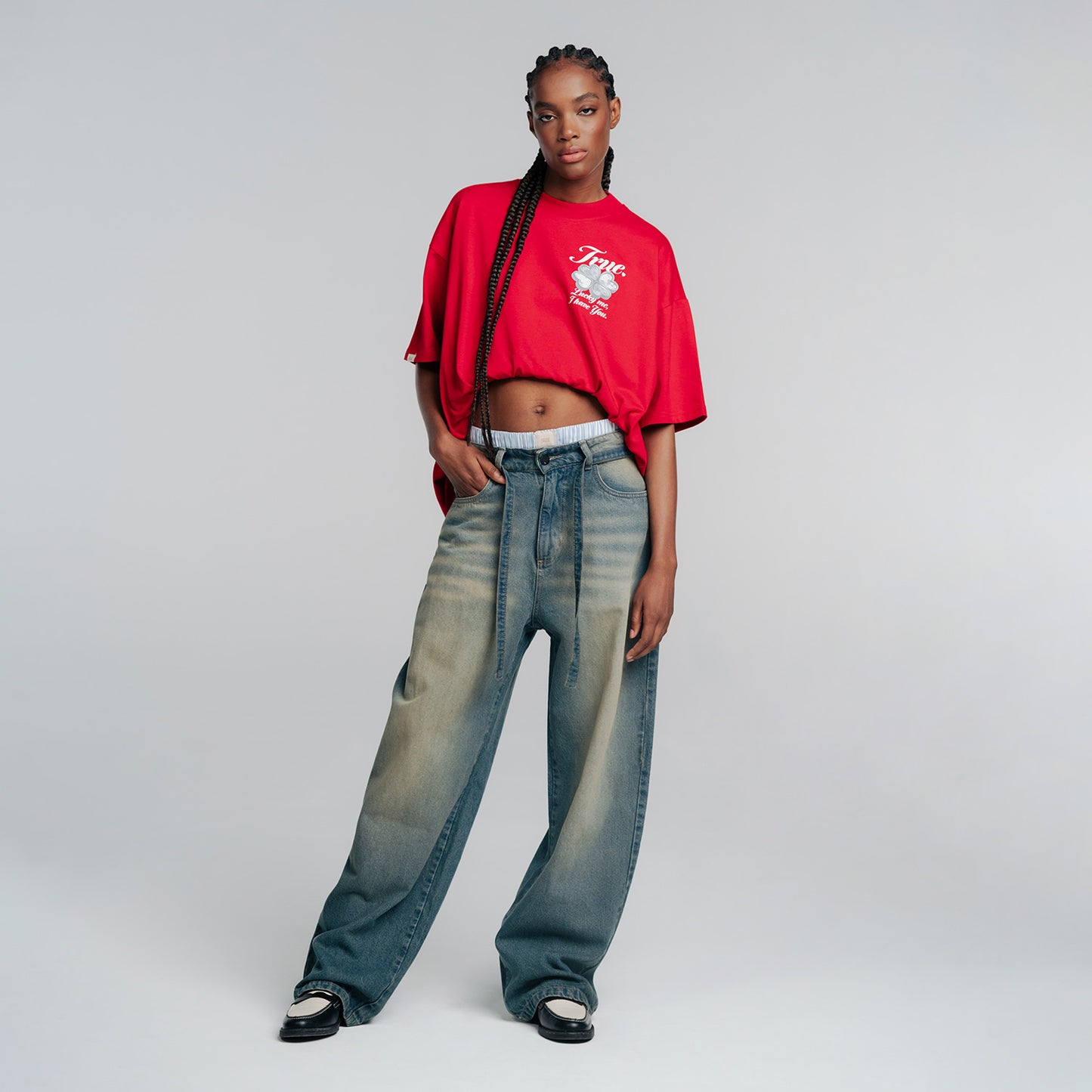 Lucky Oversized T-Shirt Red