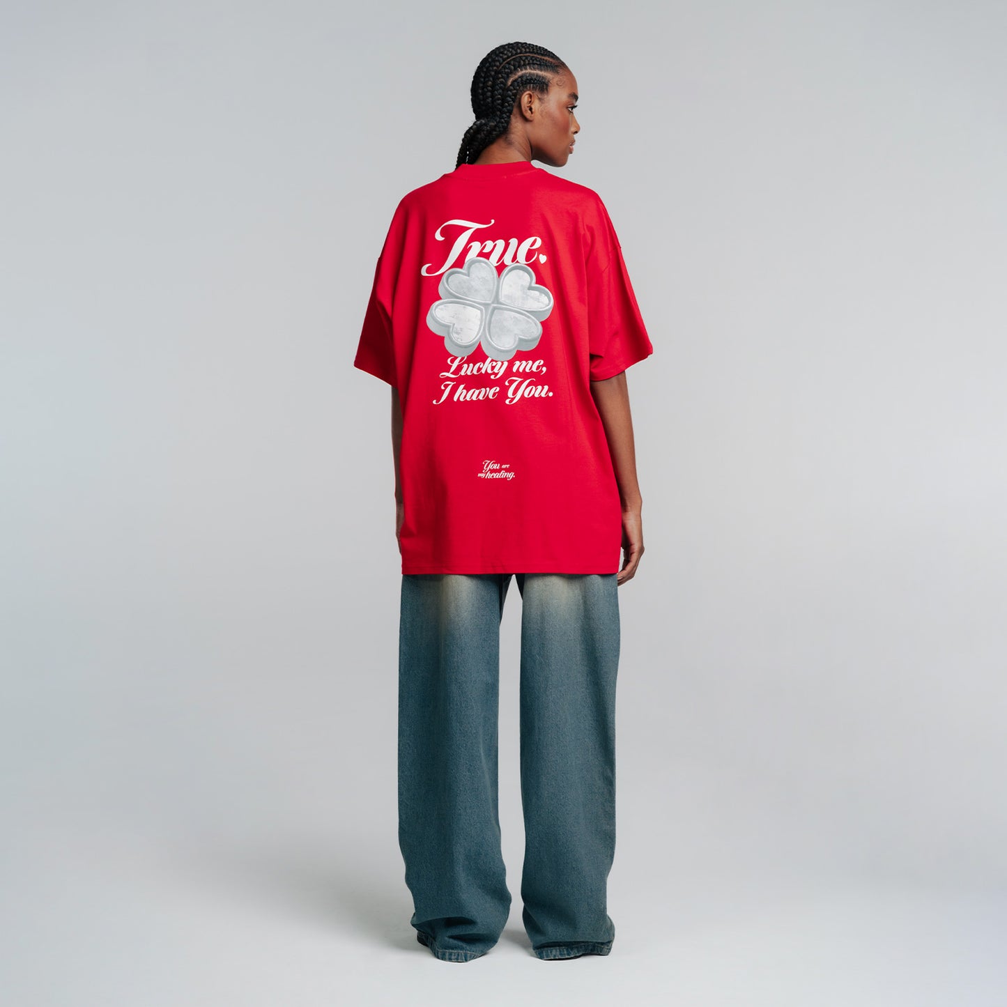 Lucky Oversized T-Shirt Red