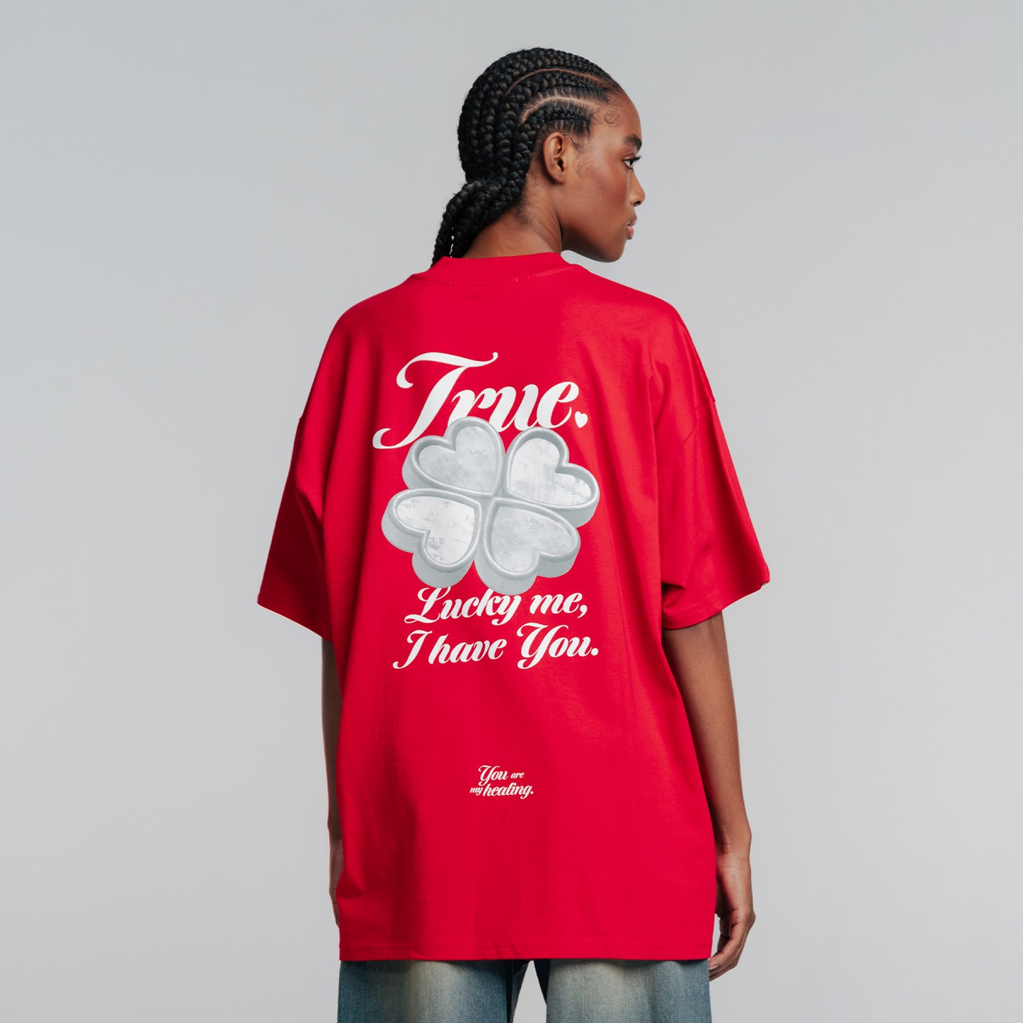 Lucky Oversized T-Shirt Red