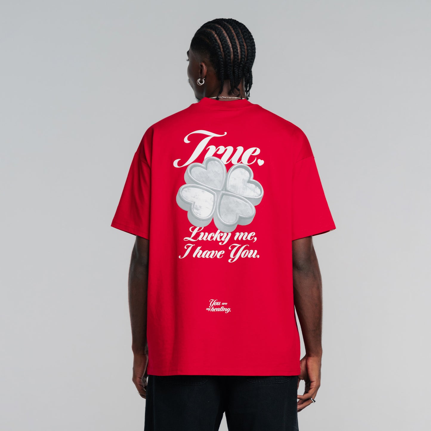 Lucky Oversized T-Shirt Red