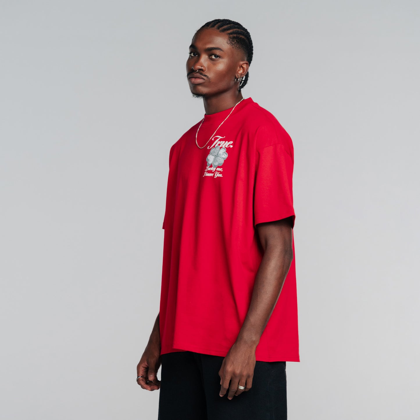 Lucky Oversized T-Shirt Red