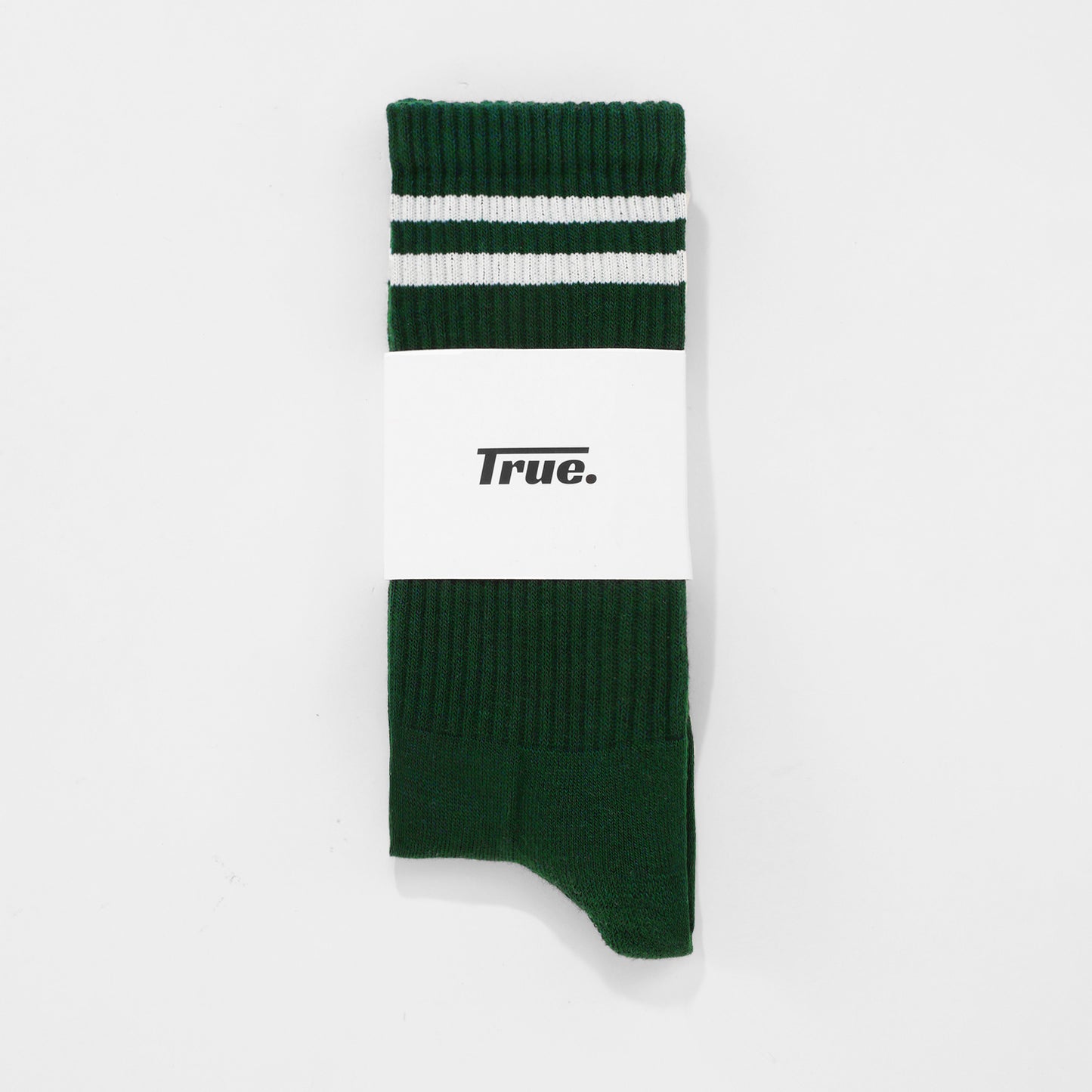 Classic Striped Socks Pine Green