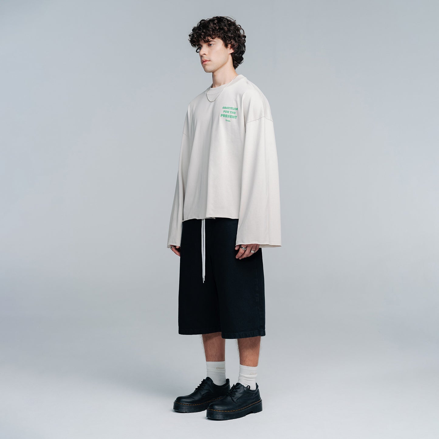 Present Wide Long Sleeve Greige