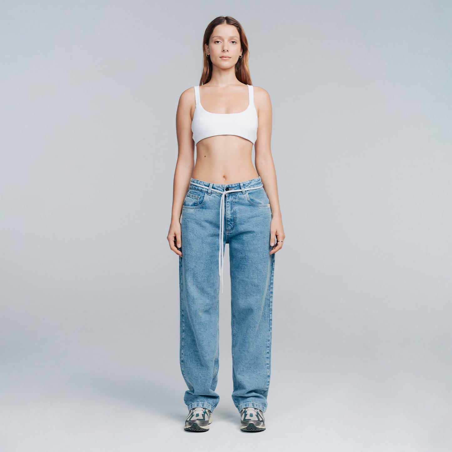Ribbed Airlift Top White