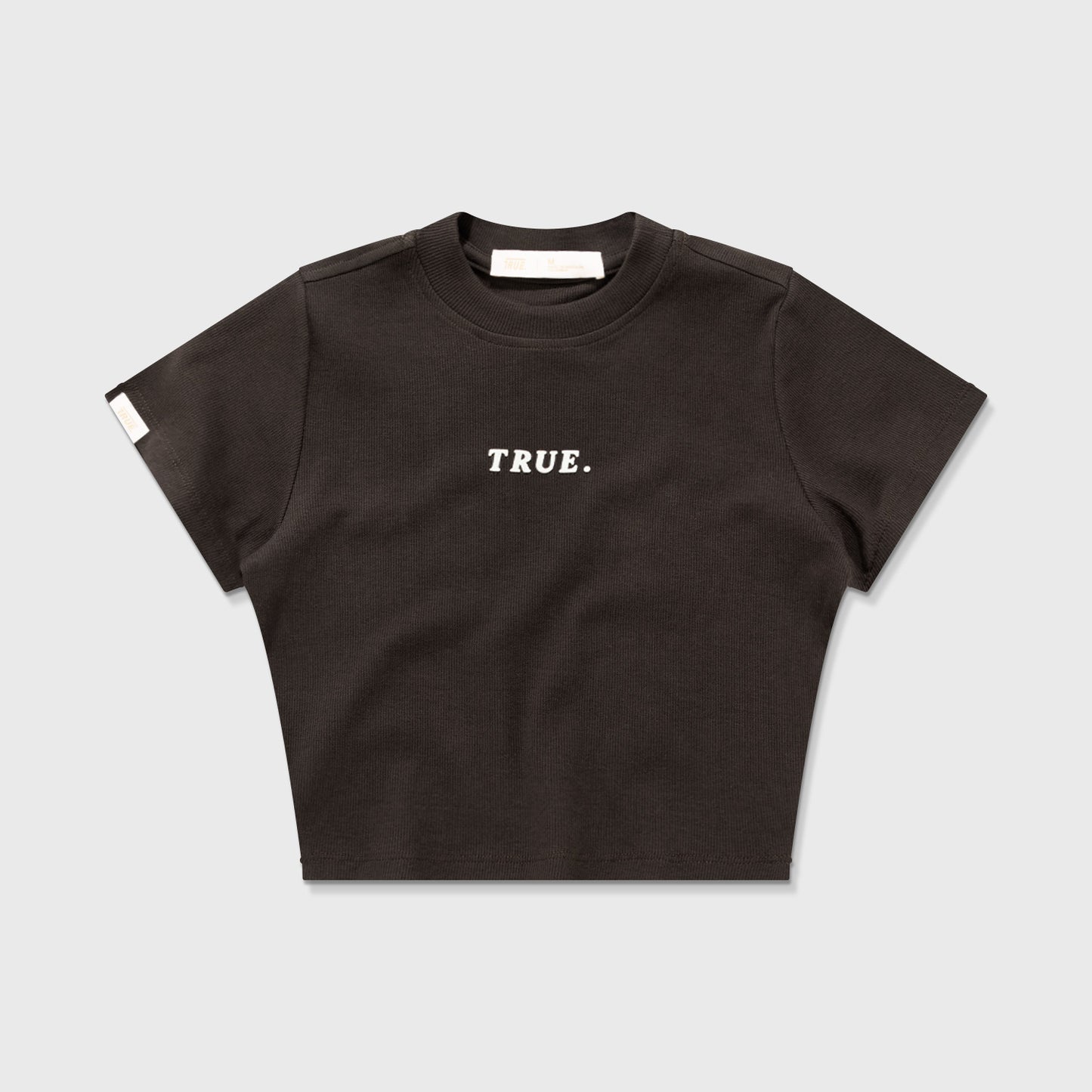 Ribbed Slim Tee Brown