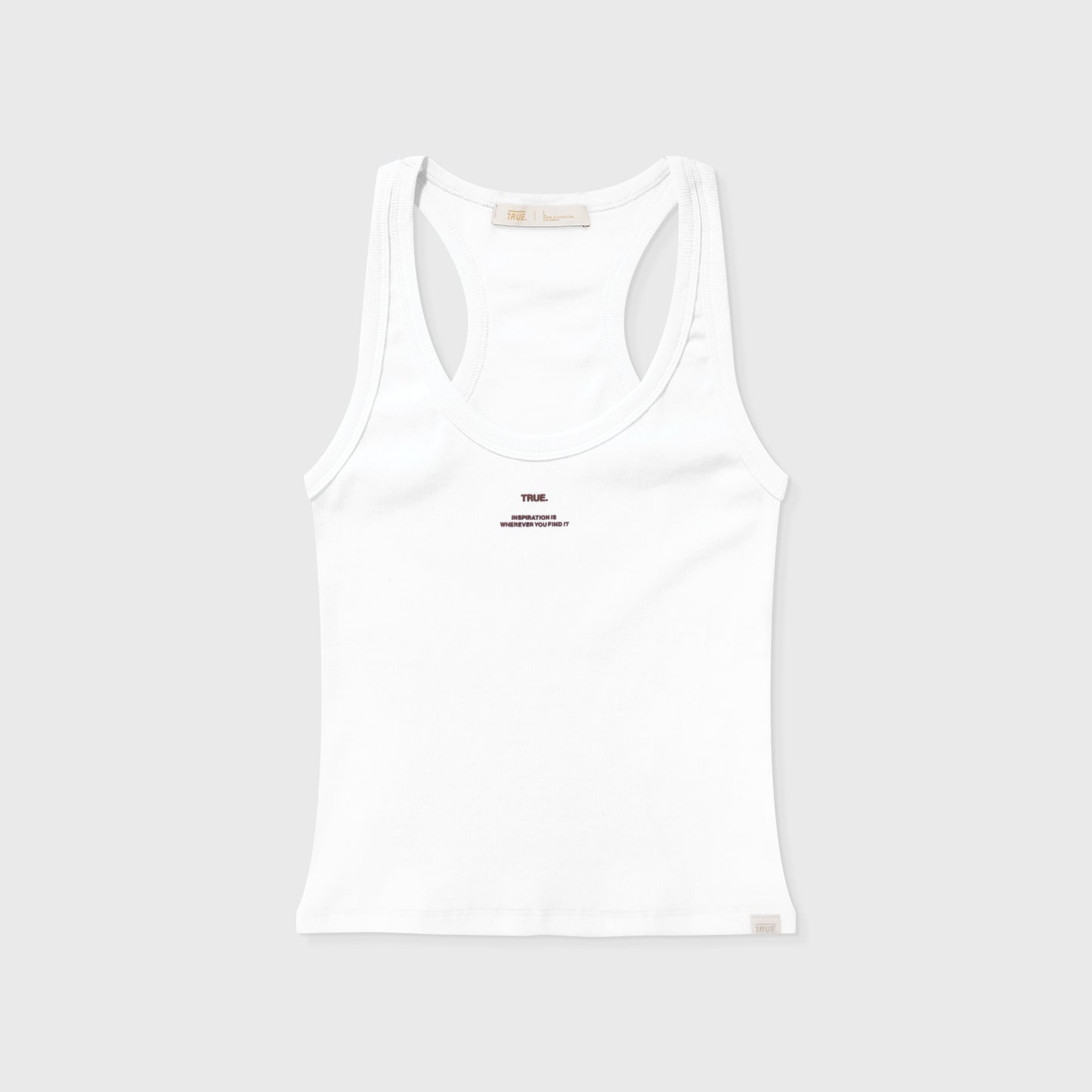 Ribbed Tank Top White