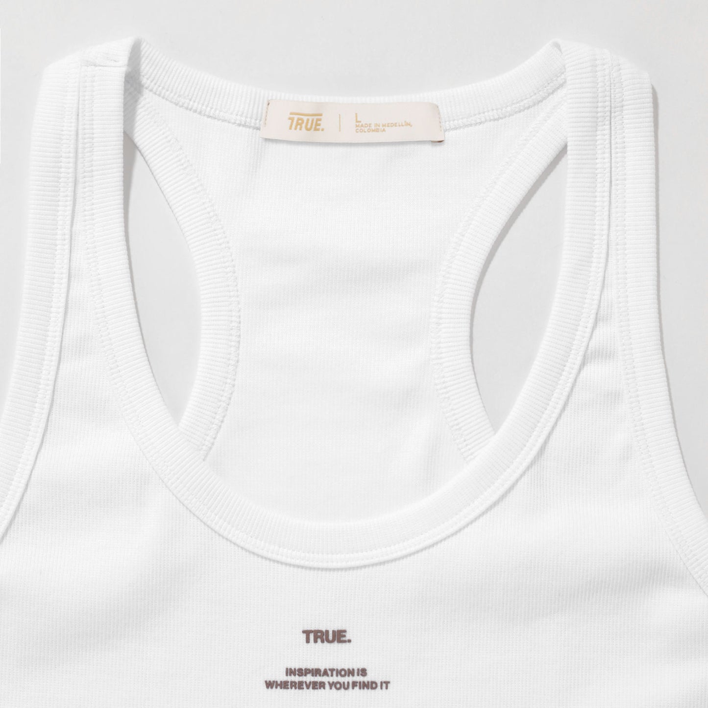 Ribbed Tank Top White
