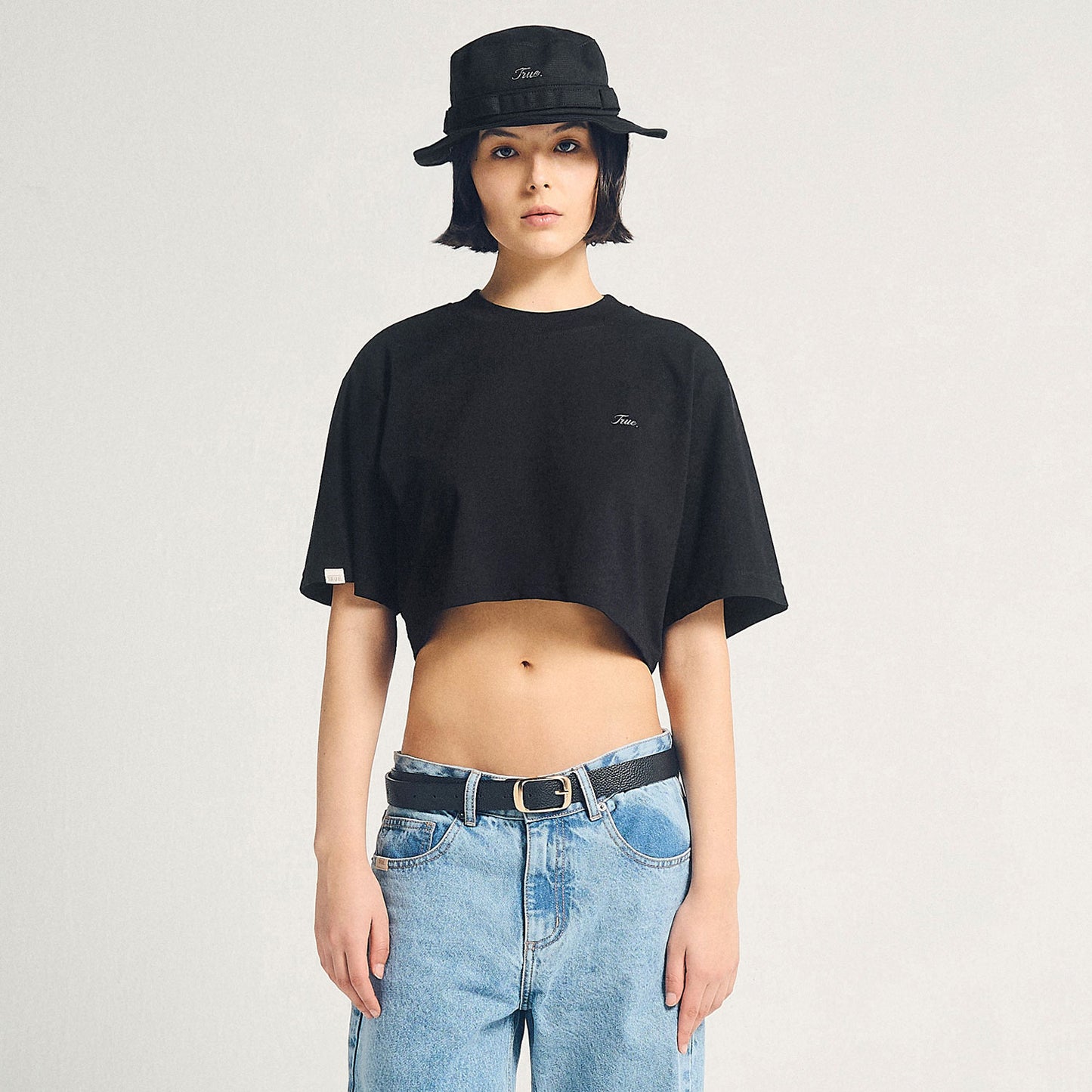 Signature Crop Top Black