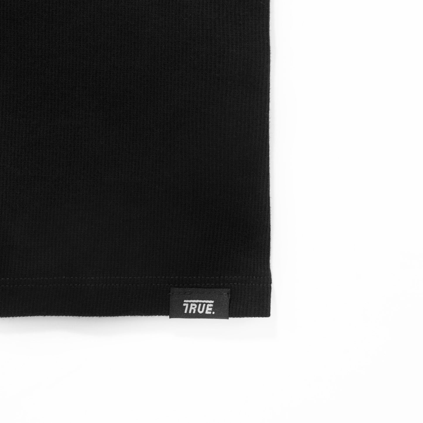 Signature Ribbed Tank Top Black