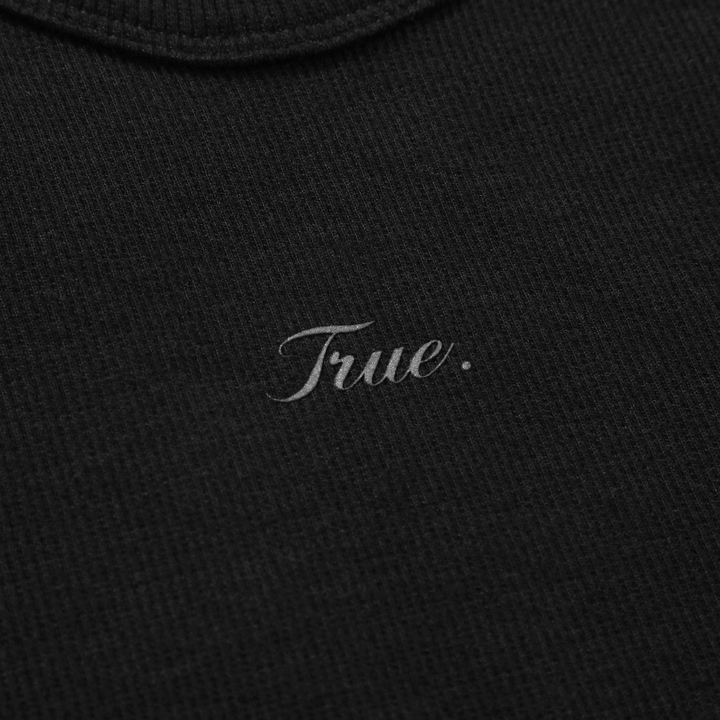 Signature Ribbed Tank Top Black