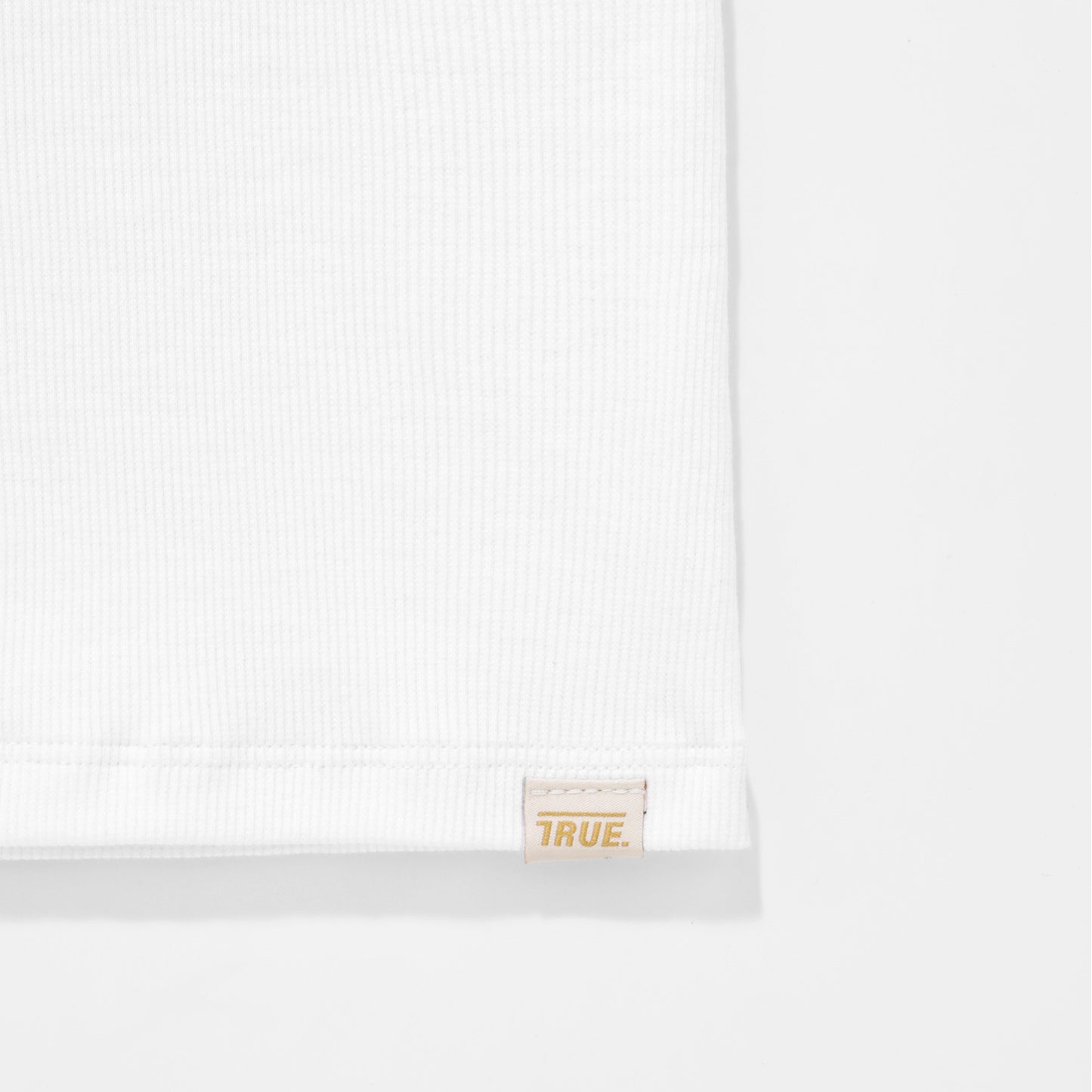Signature Ribbed Tank Top White