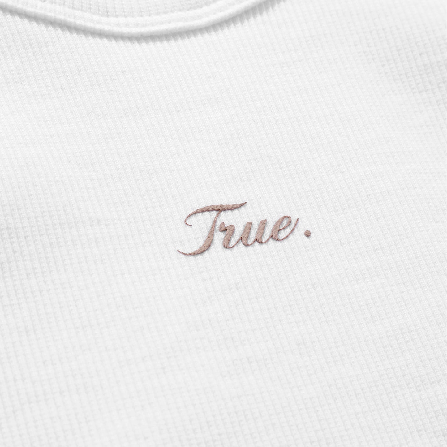 Signature Ribbed Tank Top White