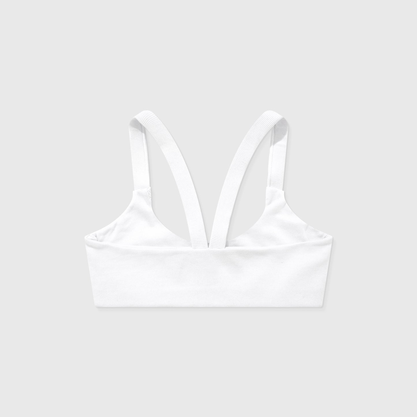 Signature Ribbed Top White