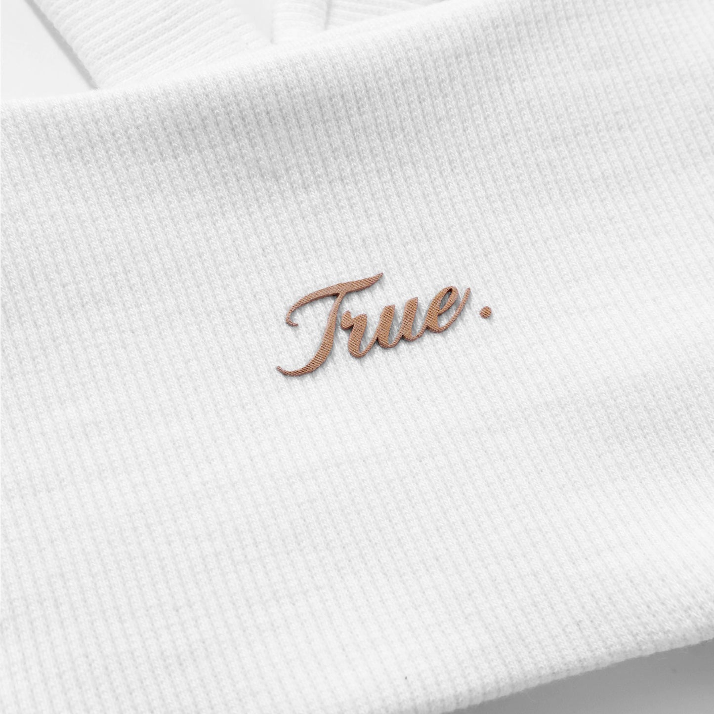 Signature Ribbed Top White