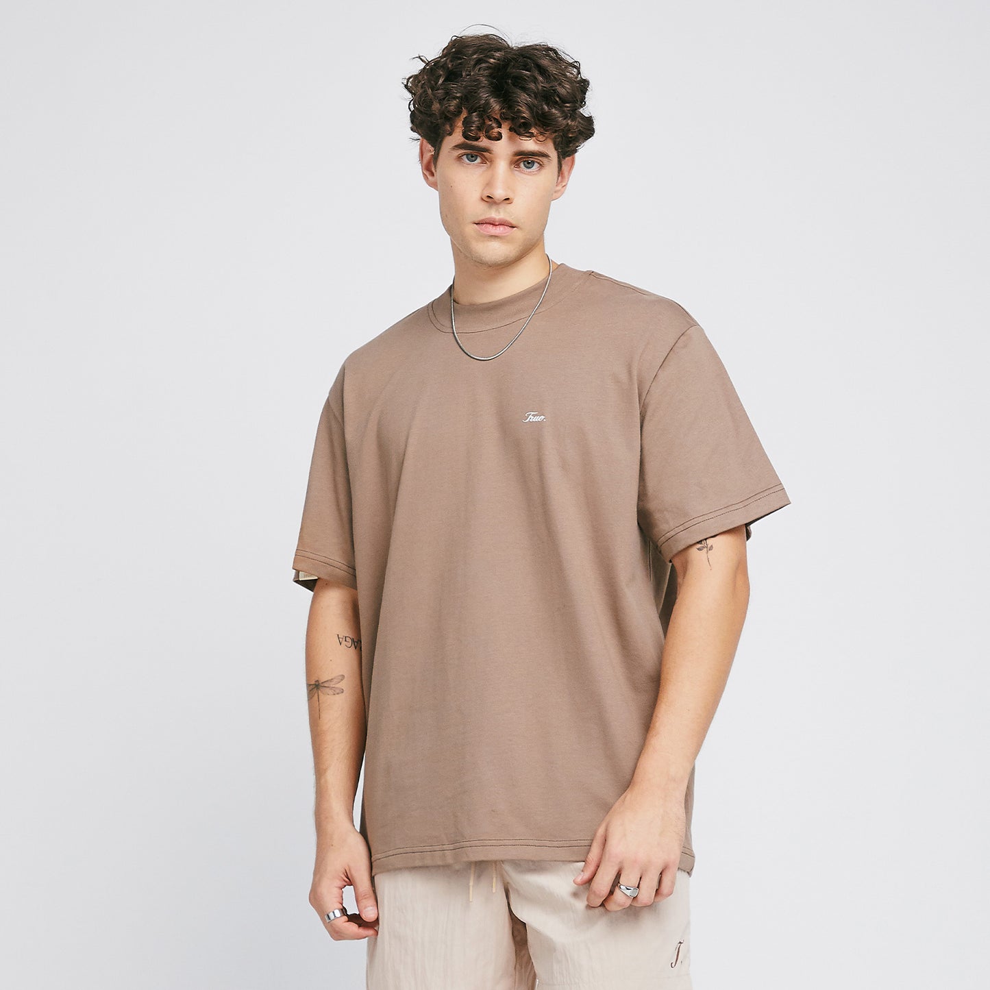 Signature T-Shirt Light Brown