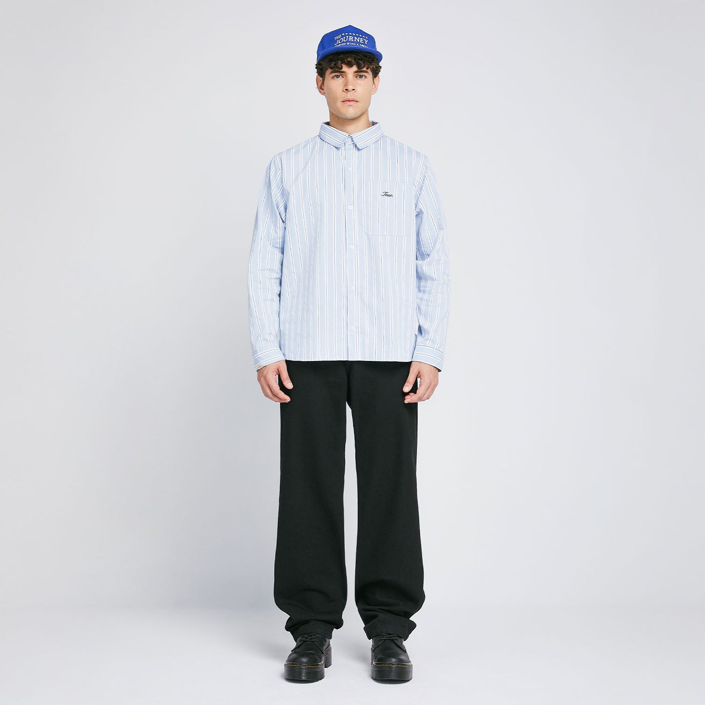 Signature Striped Shirt Light Blue