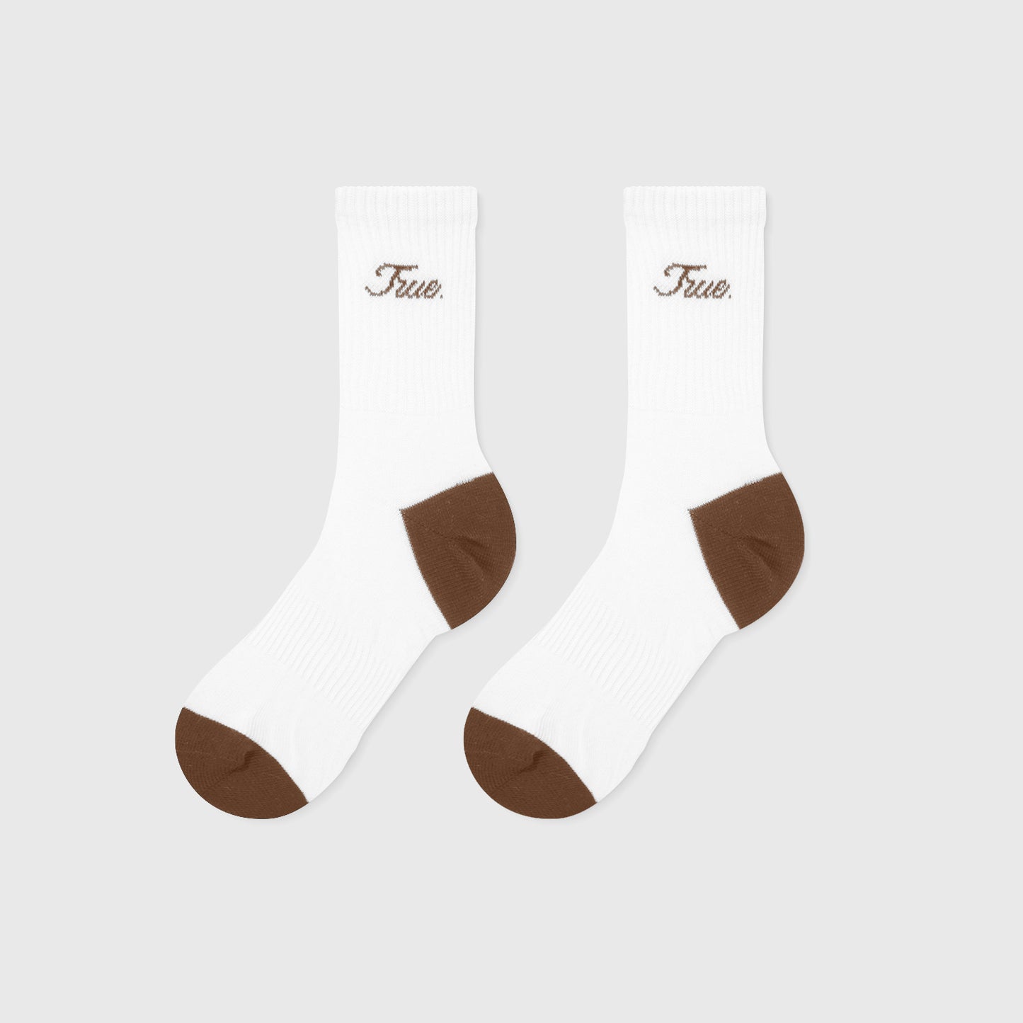 Signature Crew Socks Brown
