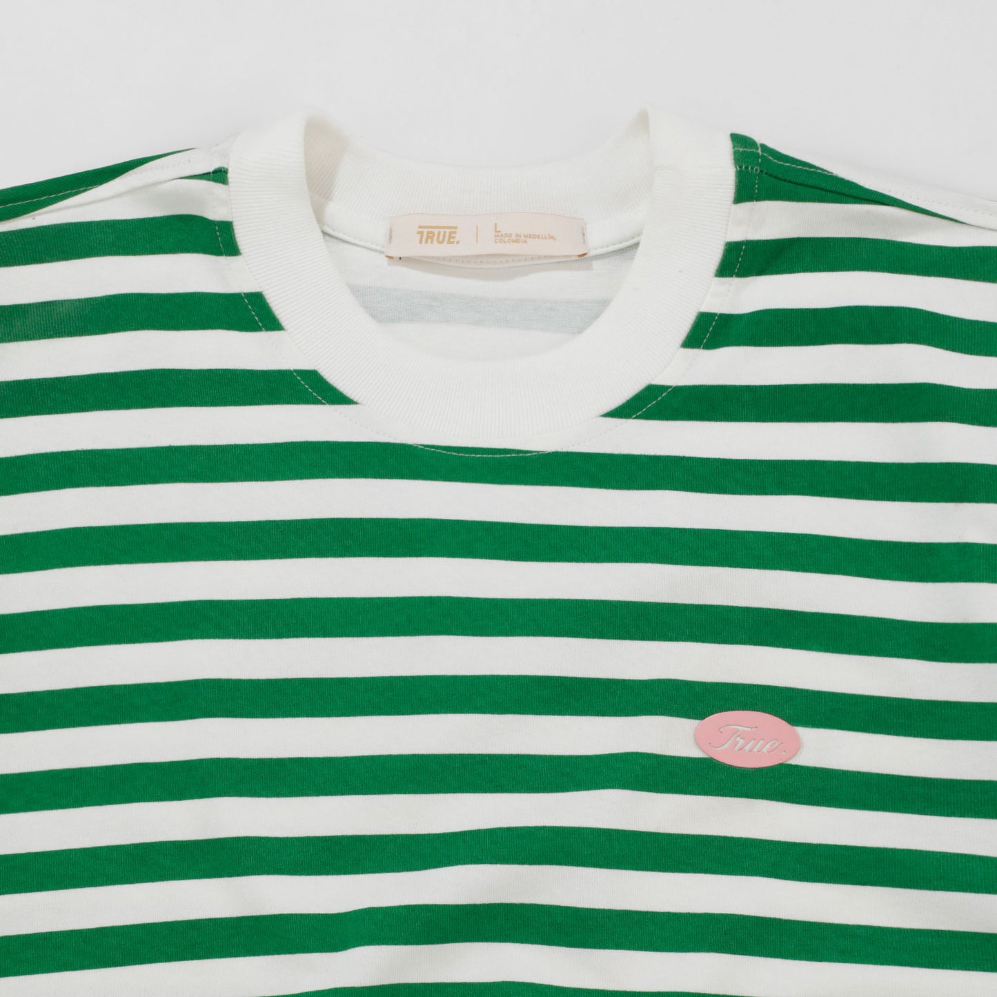 Striped No Fear Tee Green