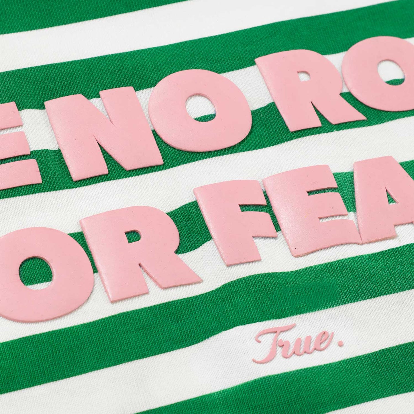 Striped No Fear Tee Green