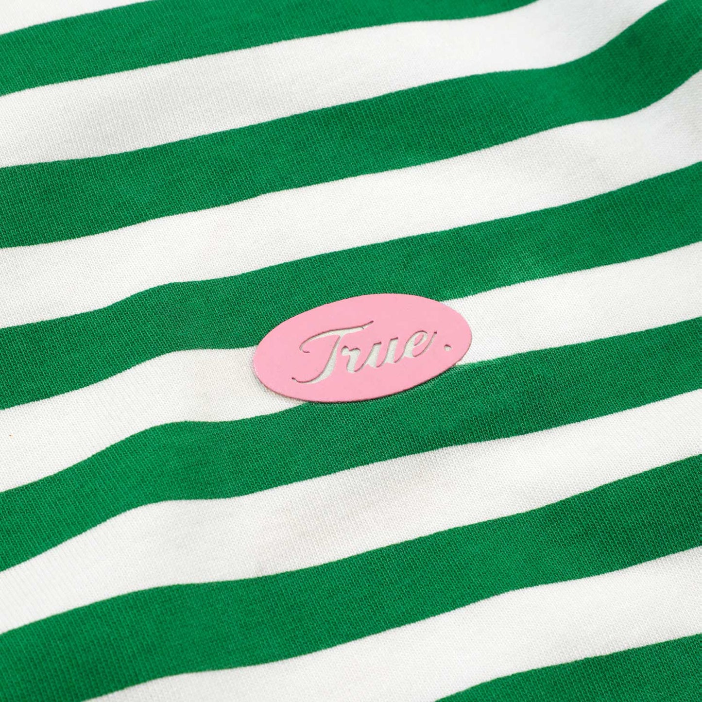 Striped No Fear Tee Green