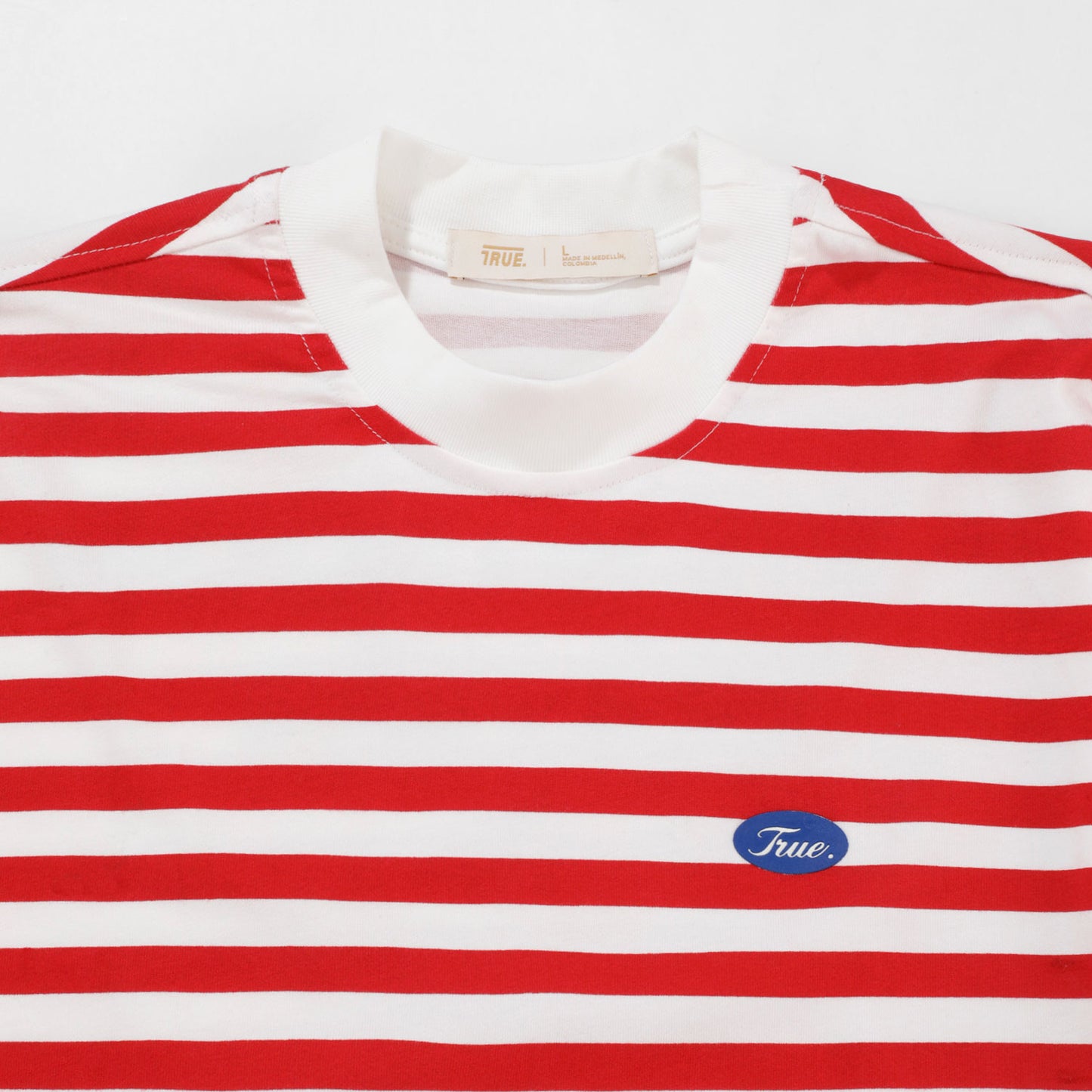Striped No Fear Tee Red