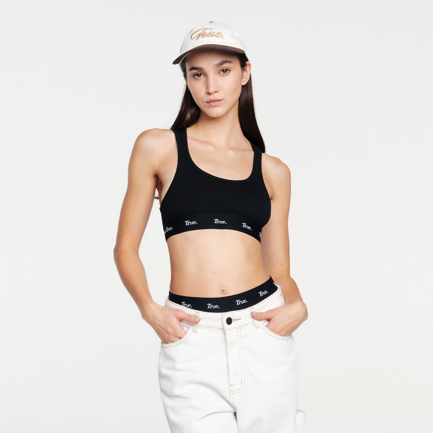 Tank Top En Rib Elástico Negro